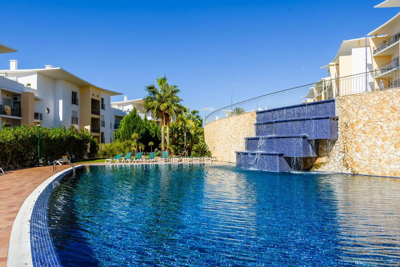 Pool view in BnB Homes Ocean view Apartment with 3 spacious Terraces, 2 Swimming pools & Tennis court