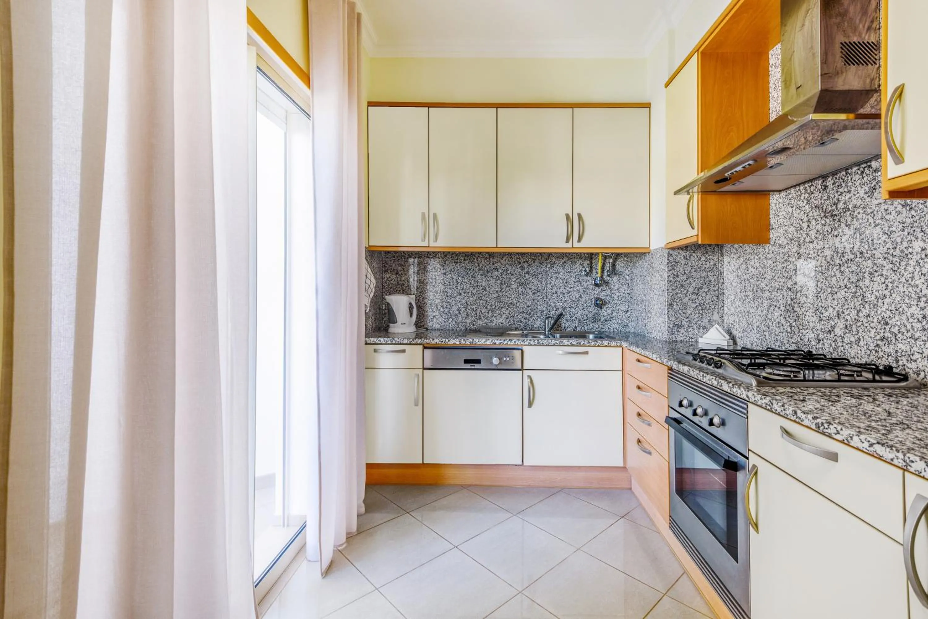 Kitchen or kitchenette in BnB Homes Ocean view Apartment with 3 spacious Terraces, 2 Swimming pools & Tennis court