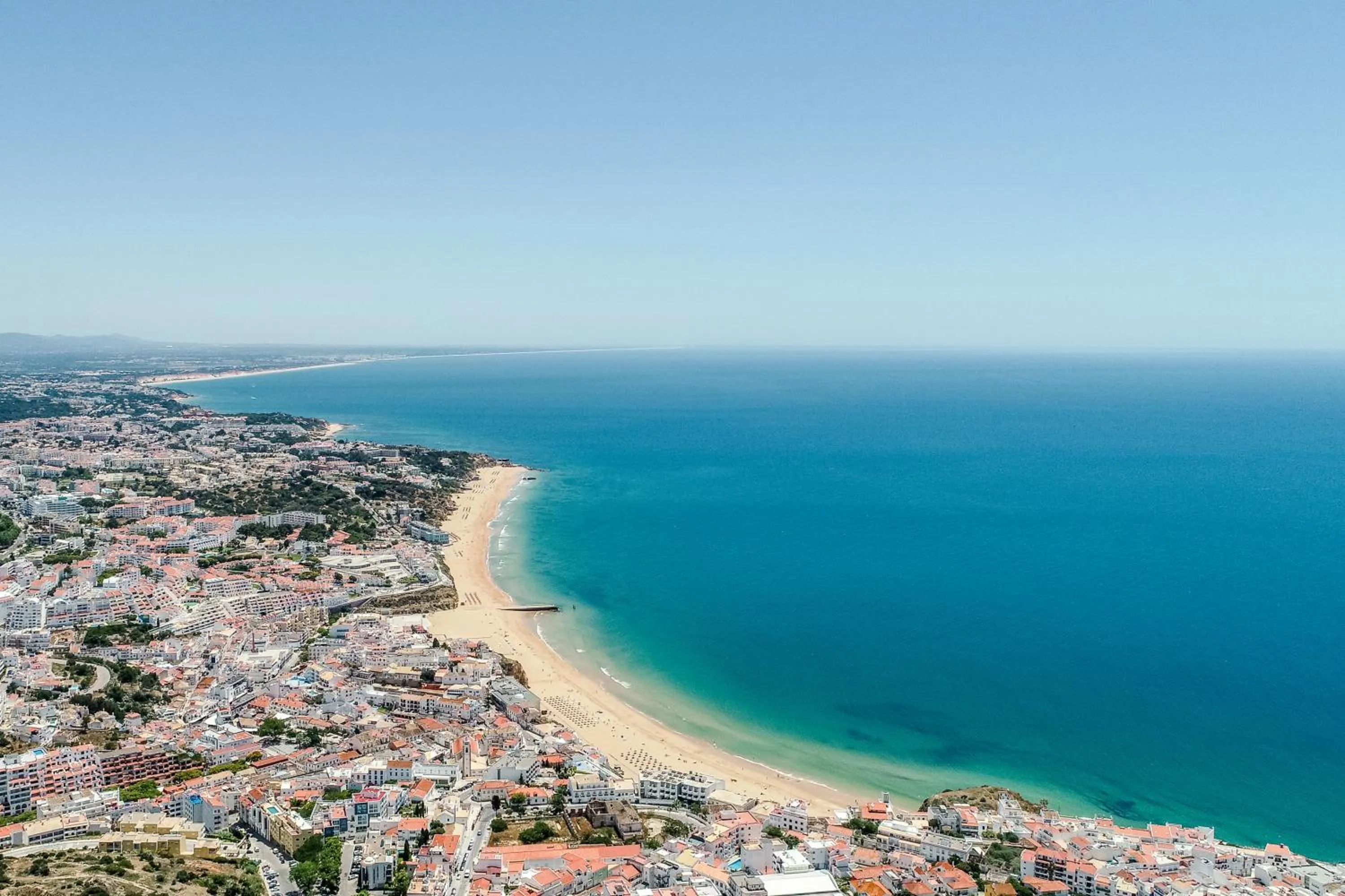 Bird's eye view in BnB Homes Ocean view Apartment with 3 spacious Terraces, 2 Swimming pools & Tennis court