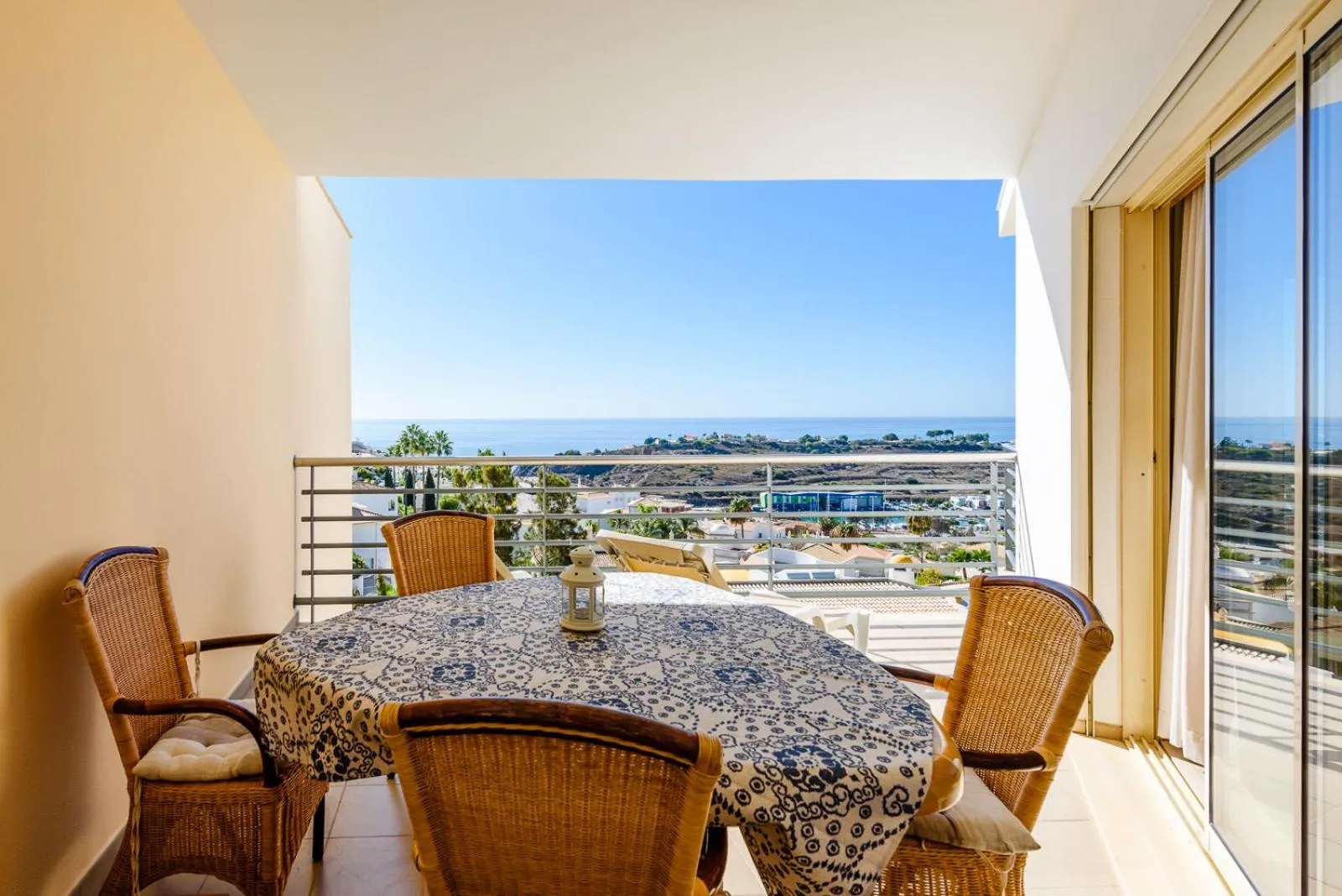 Balcony/Terrace in BnB Homes Ocean view Apartment with 3 spacious Terraces, 2 Swimming pools & Tennis court