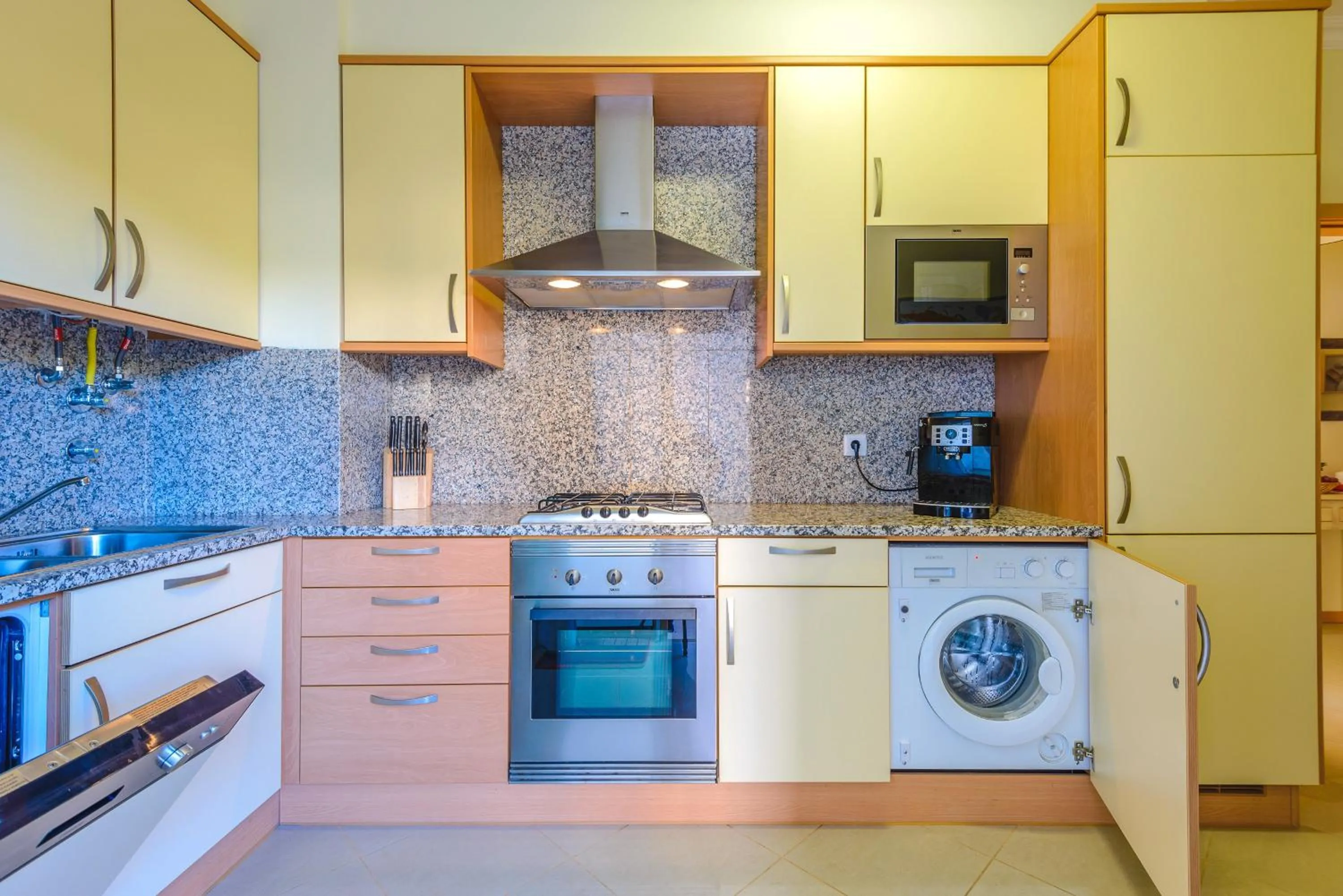 Coffee/tea facilities in BnB Homes Ocean view Apartment with 3 spacious Terraces, 2 Swimming pools & Tennis court