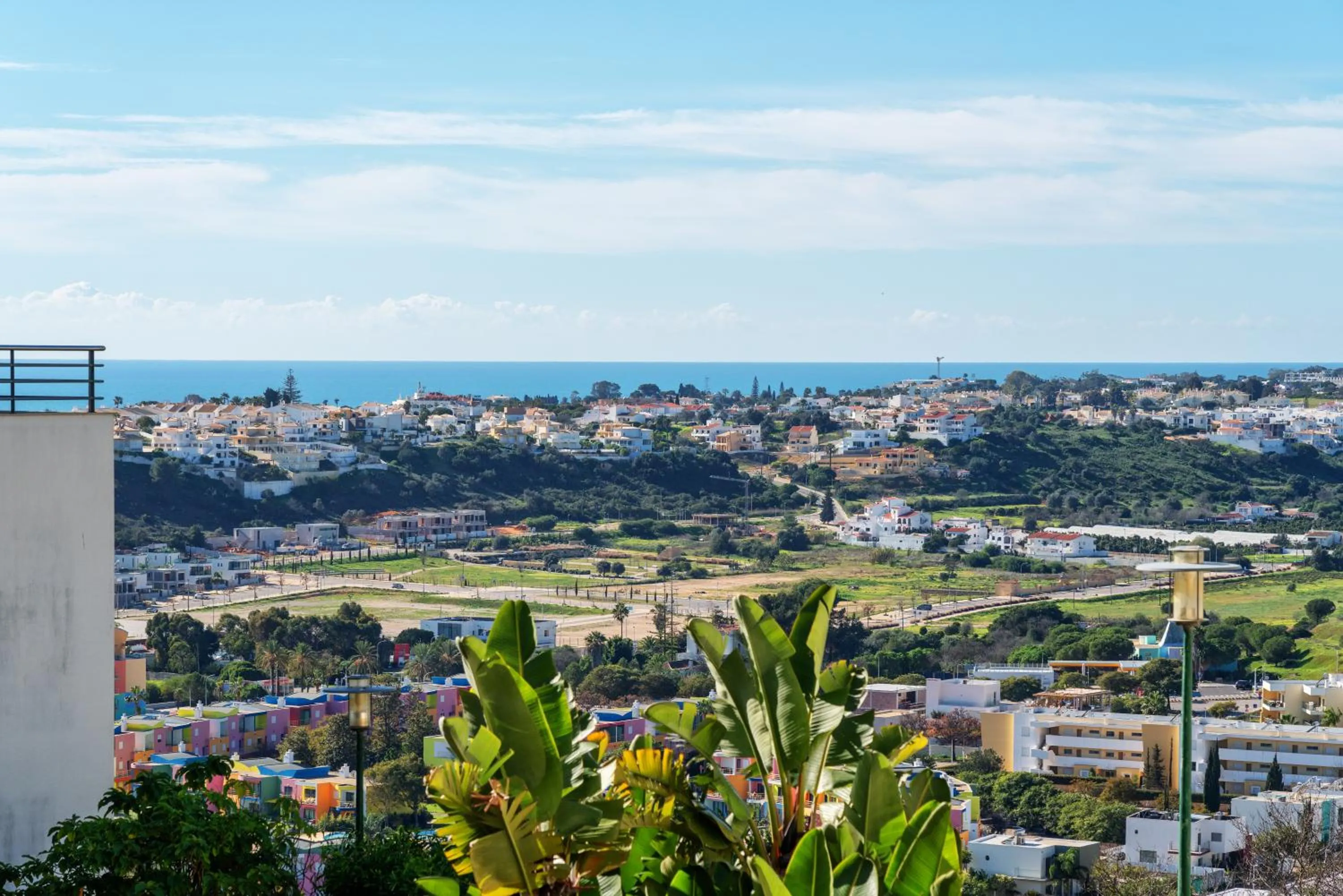 Bird's eye view in BnB Homes Ocean view Apartment with 3 spacious Terraces, 2 Swimming pools & Tennis court