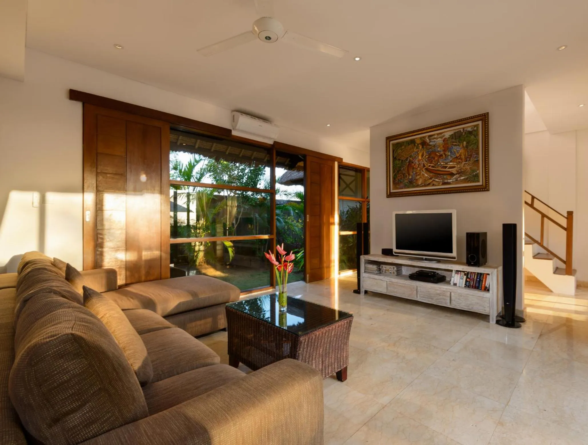 TV and multimedia in Balangan Beach Villa