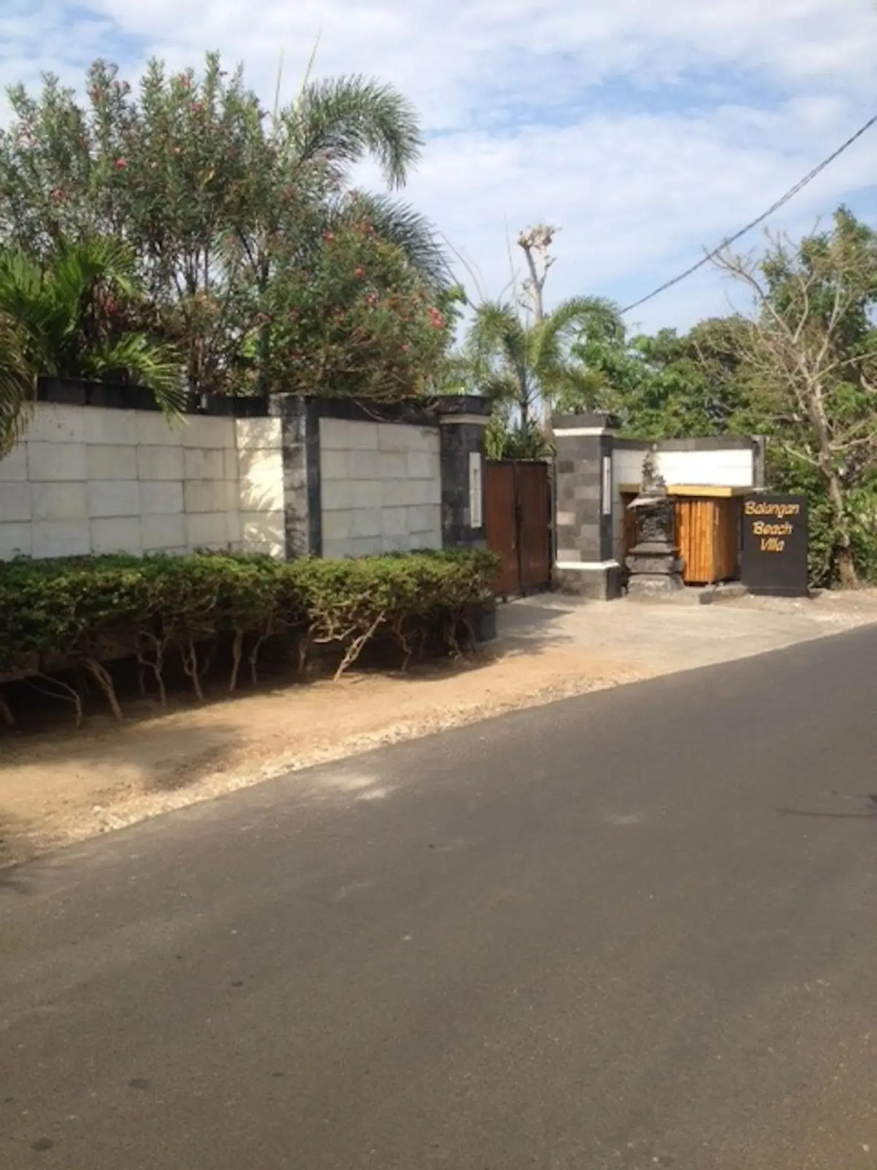 Facade/entrance in Balangan Beach Villa Facade/entrance in Balangan Beach Villa