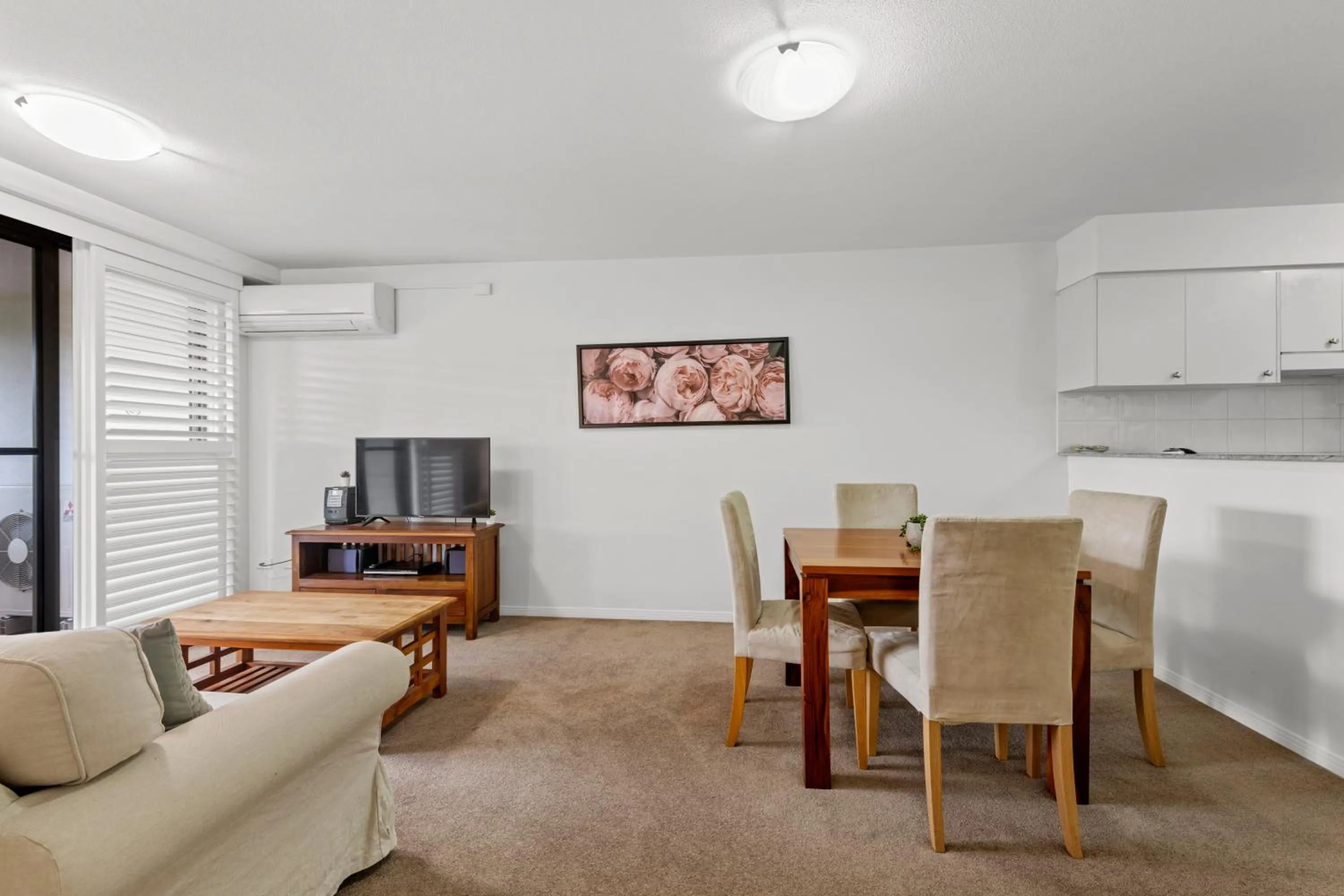 Living room in The Oasis Apartments