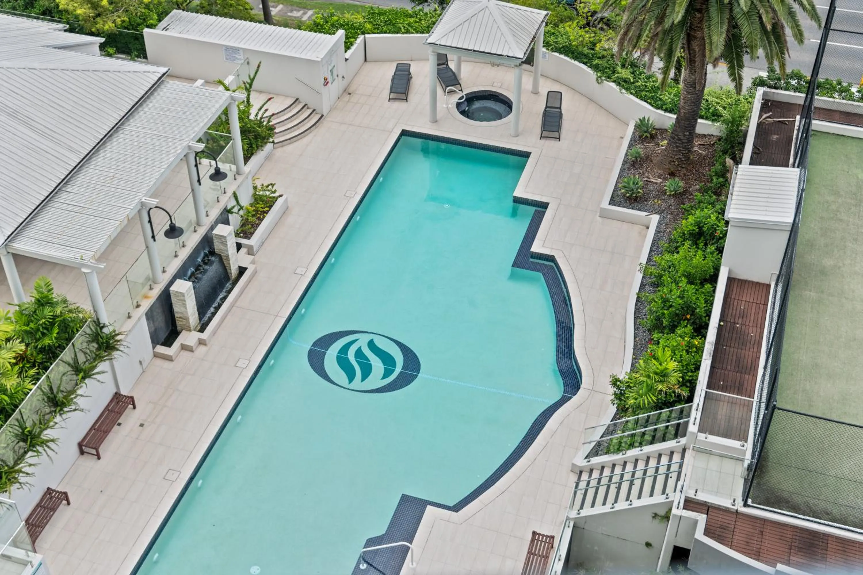 Swimming pool in The Oasis Apartments