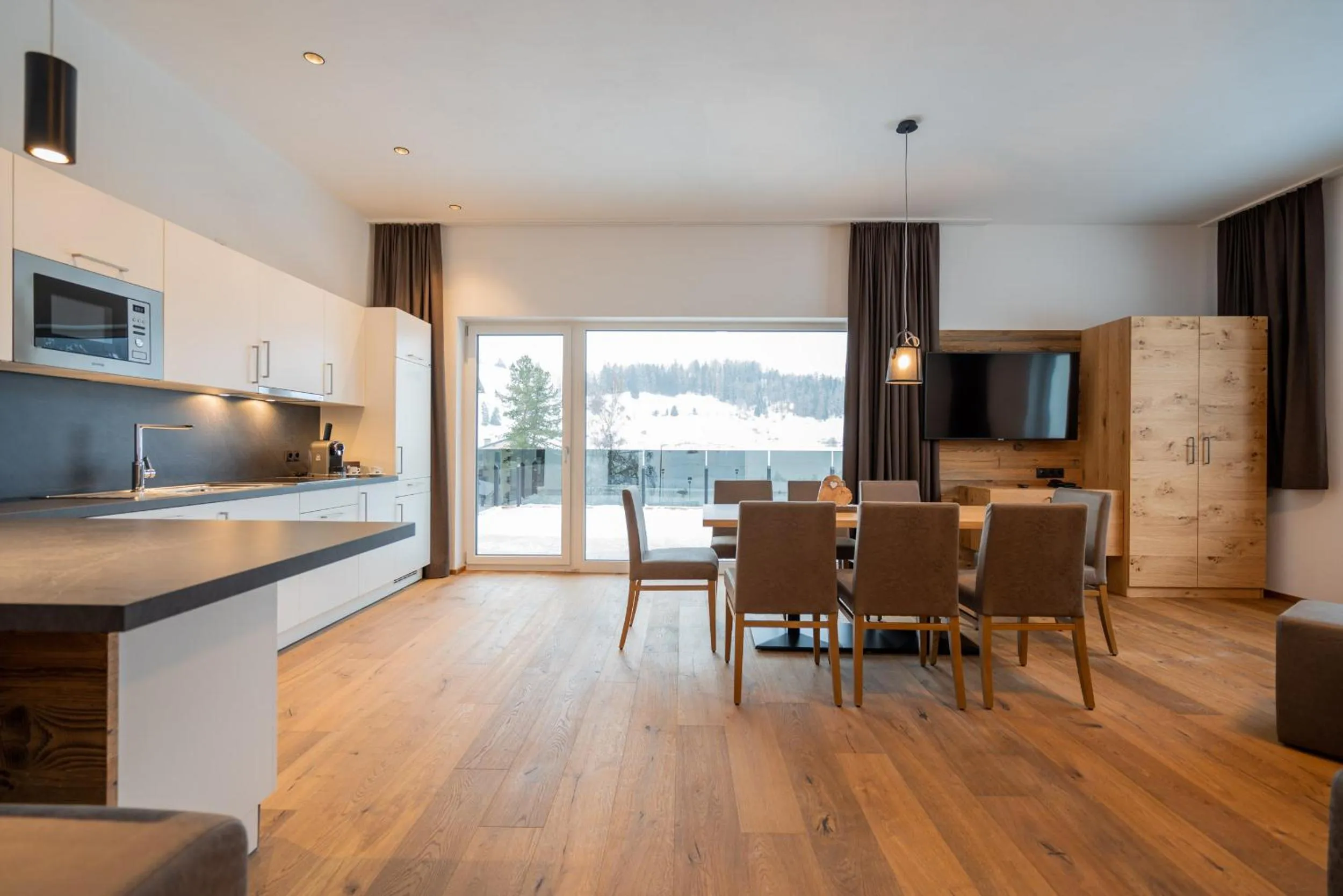 kitchen in Suites Nauders by mein Almhof Superior