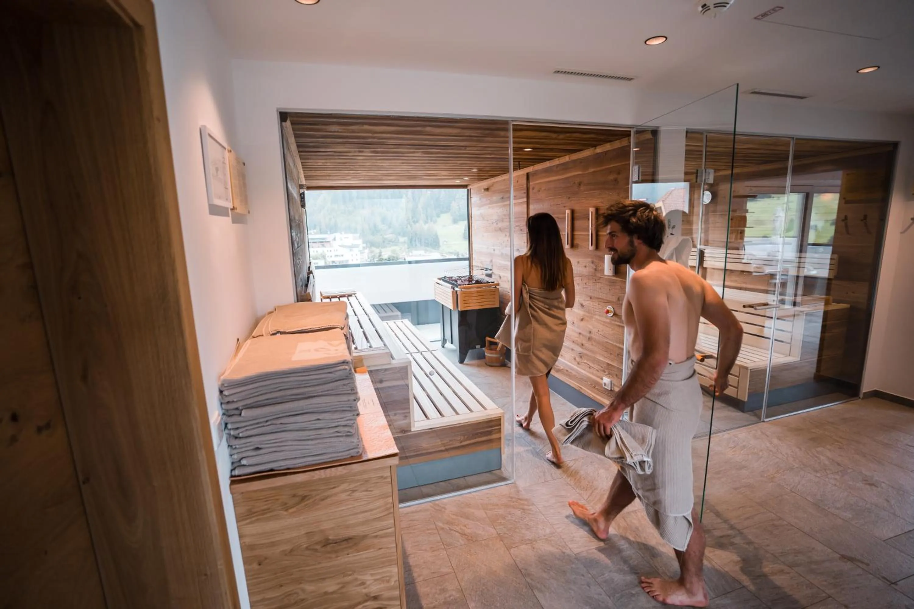 Sauna in Suites Nauders by mein Almhof Superior