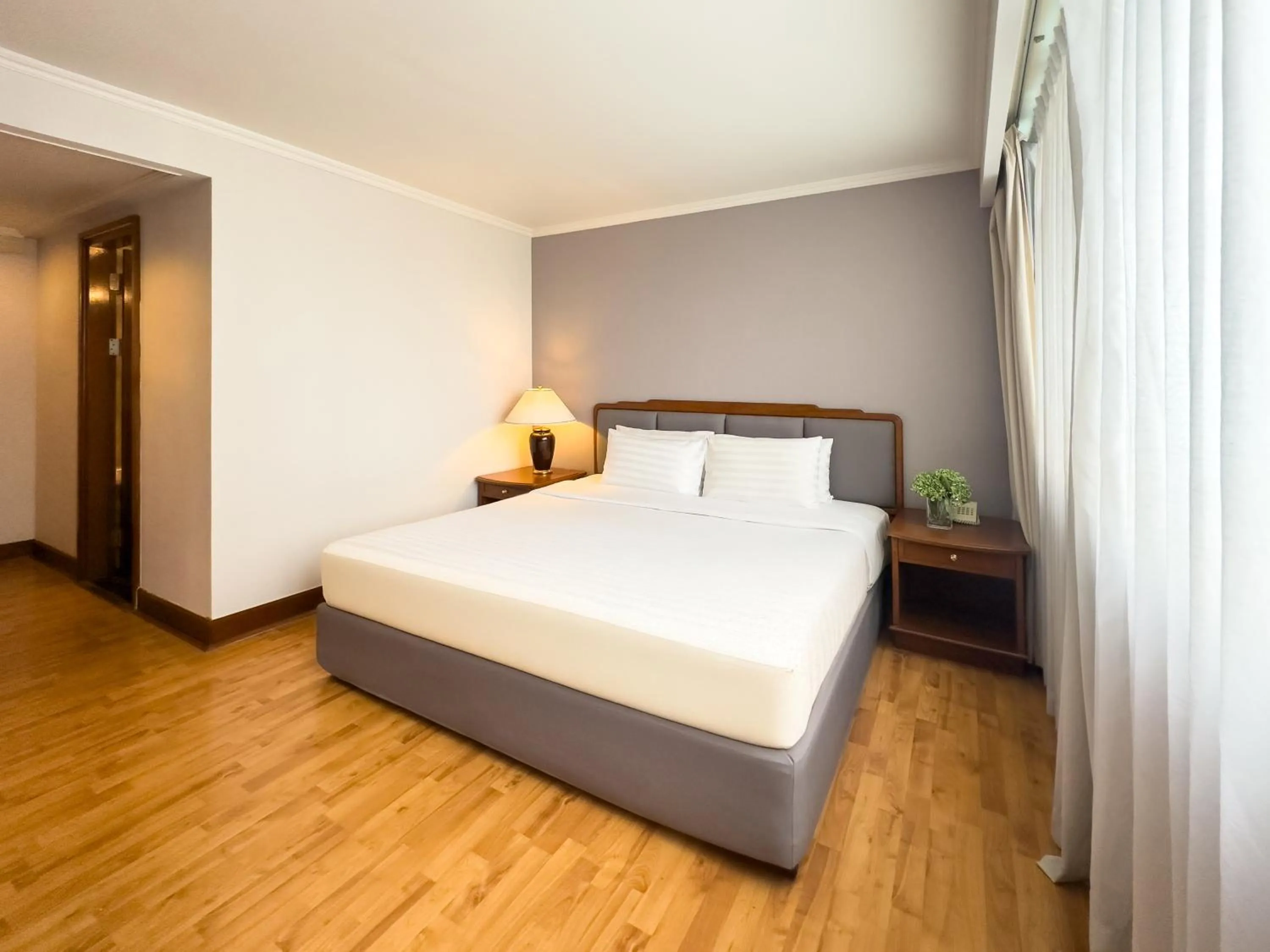 Bed in Rembrandt Residences Bangkok