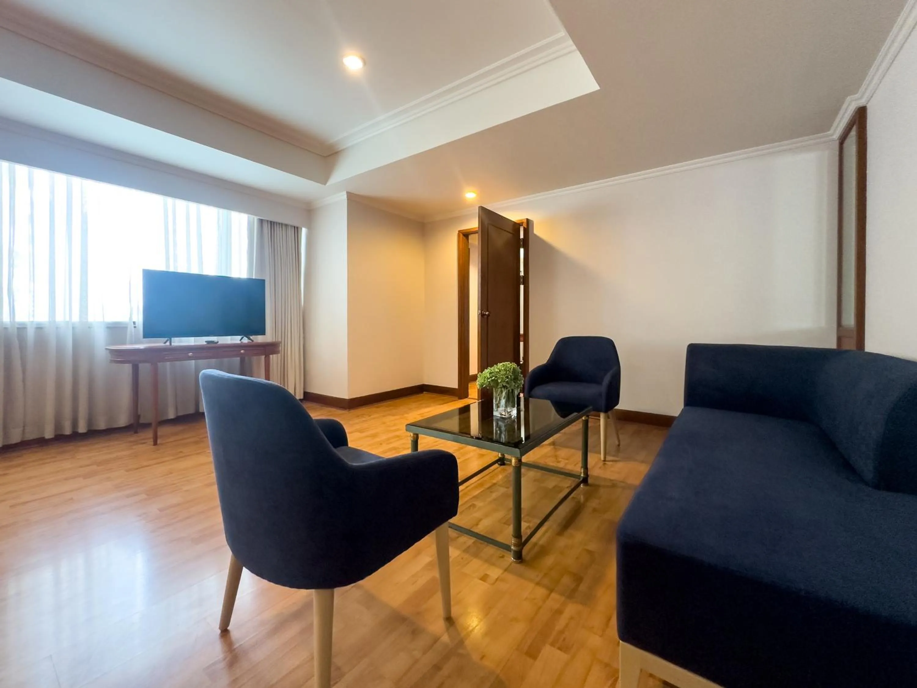 Living room in Rembrandt Residences Bangkok