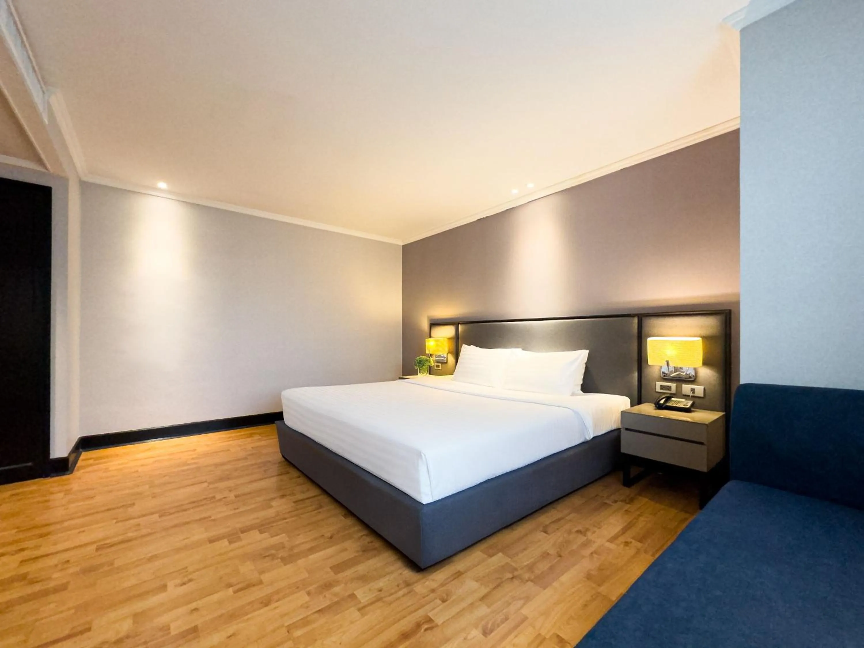 Bed in Rembrandt Residences Bangkok