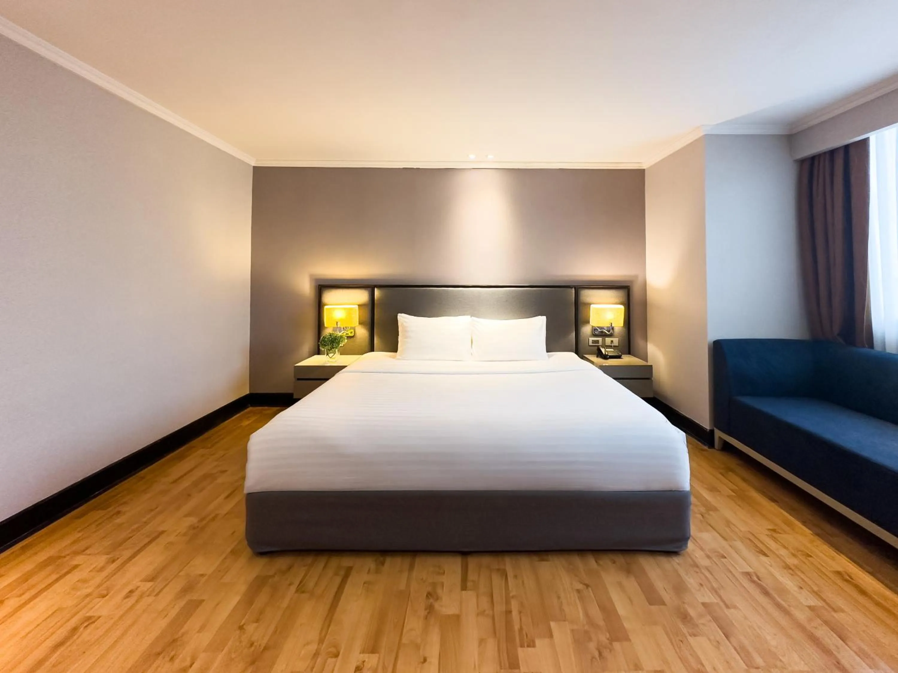 Bed in Rembrandt Residences Bangkok