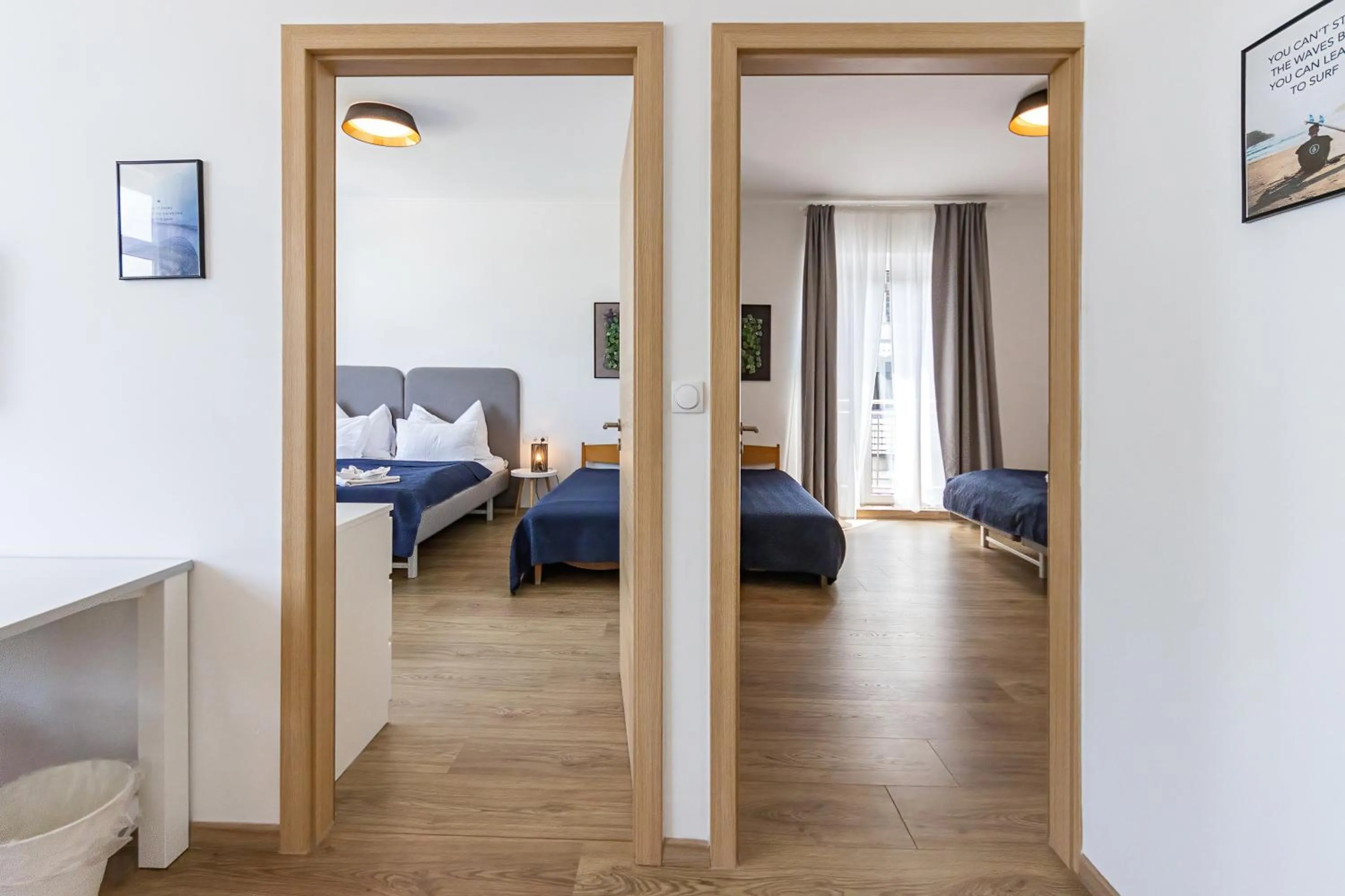 Bed in PLAGE-ON Panzió