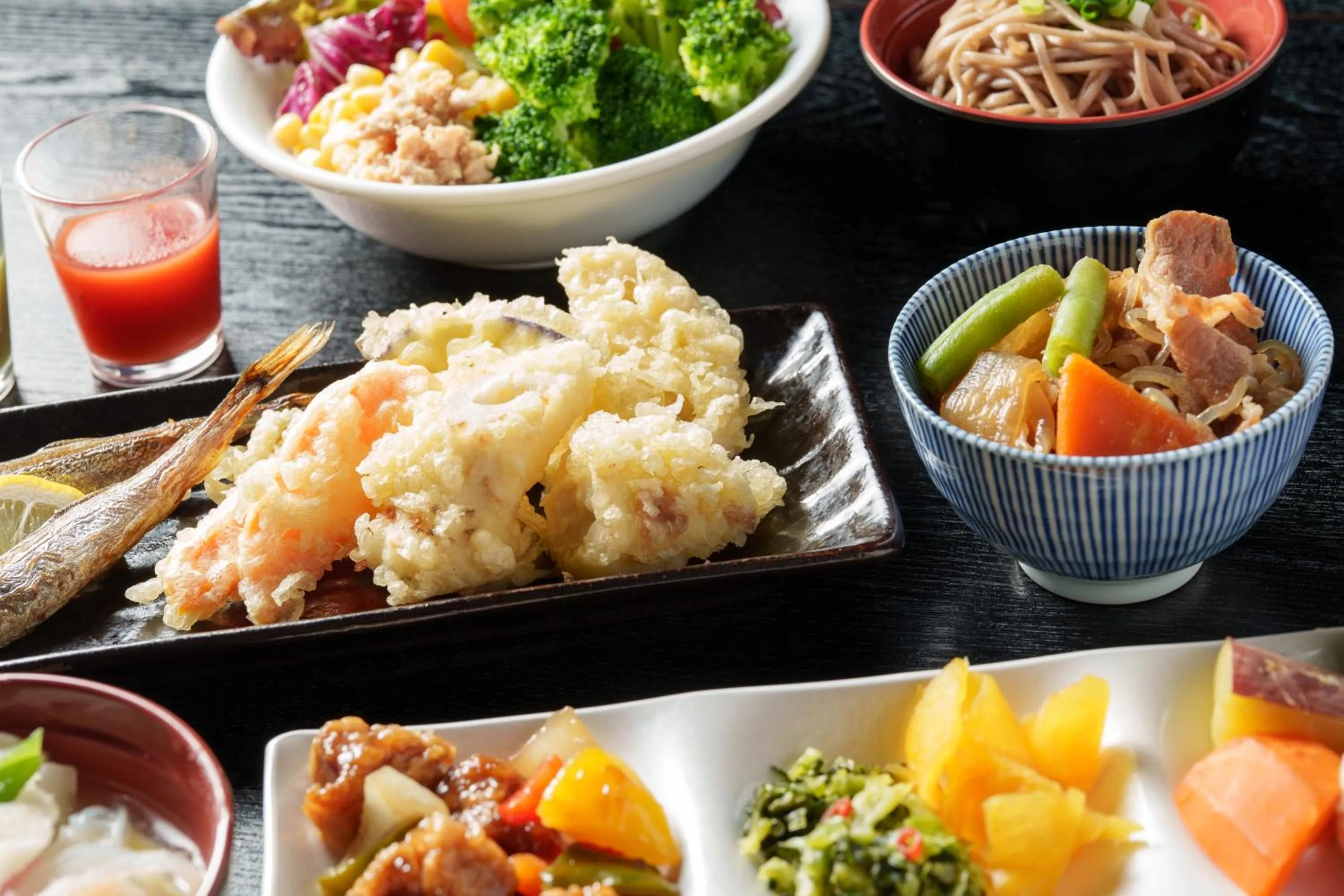 Buffet breakfast in Hotel Vista Kumamoto Airport