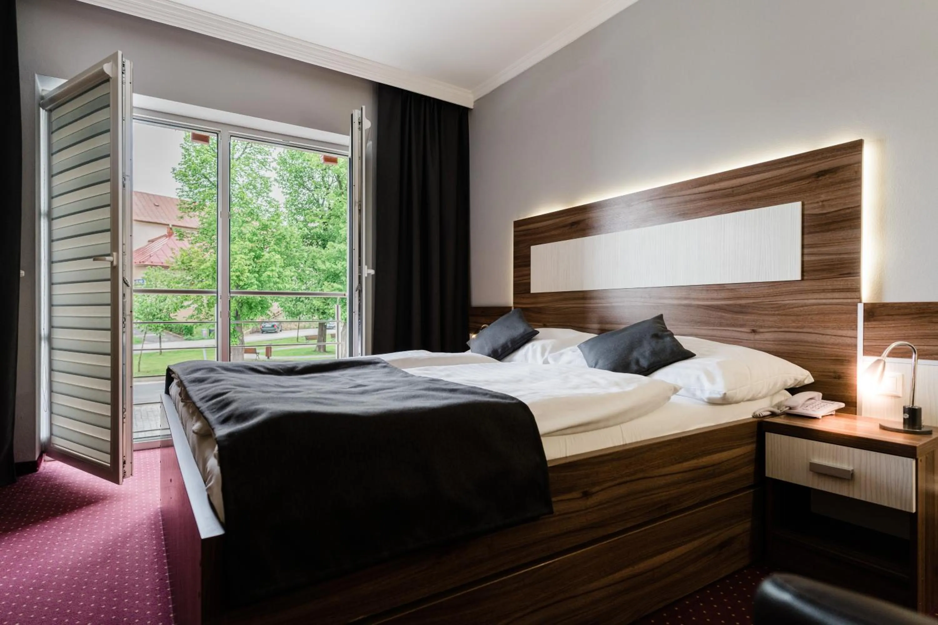 Bed in Hotel Menhard