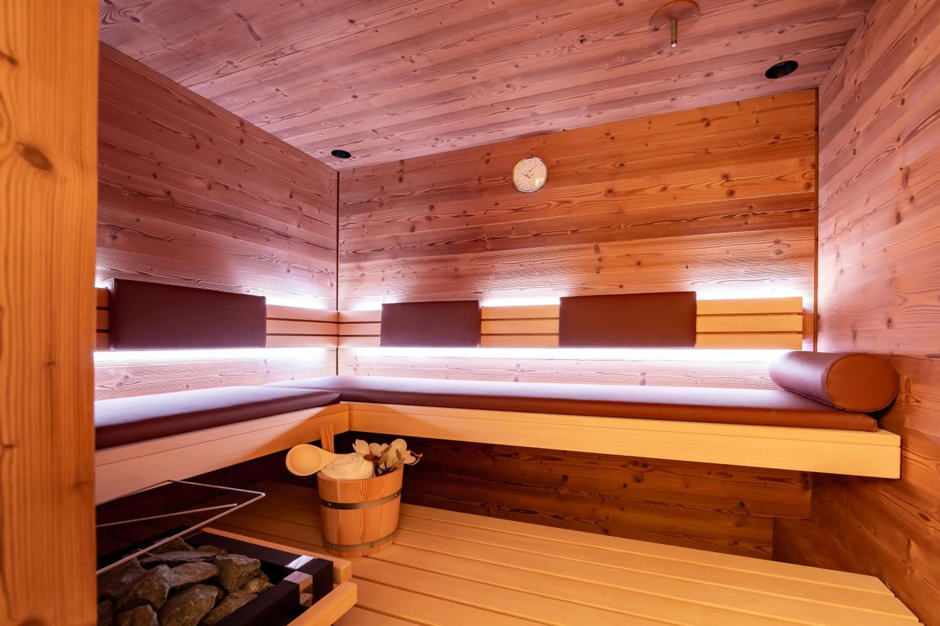 Sauna, Bed in LUVA Resorts Kappl - Chalet K