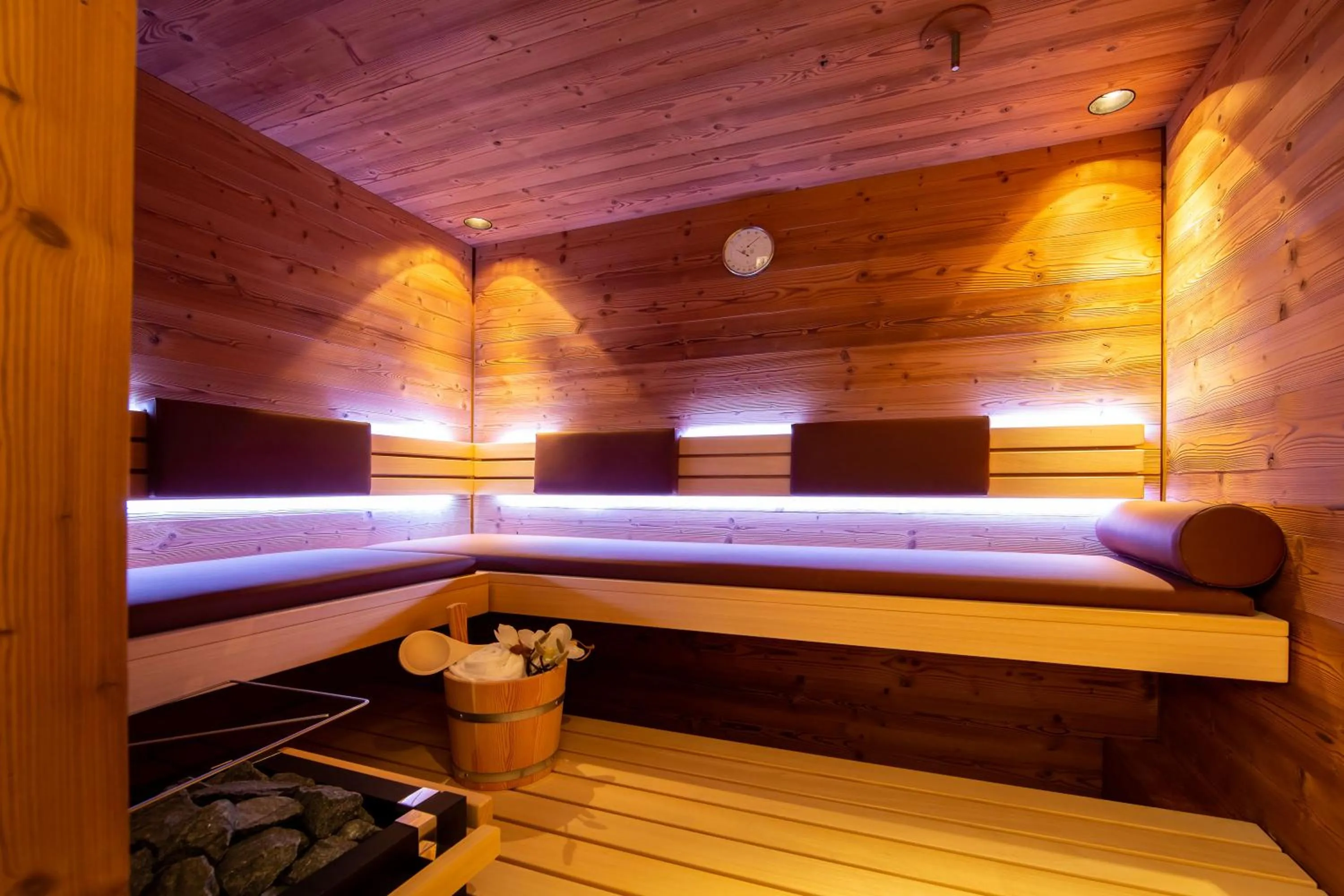 Sauna, Bed in LUVA Resorts Kappl - Chalet K