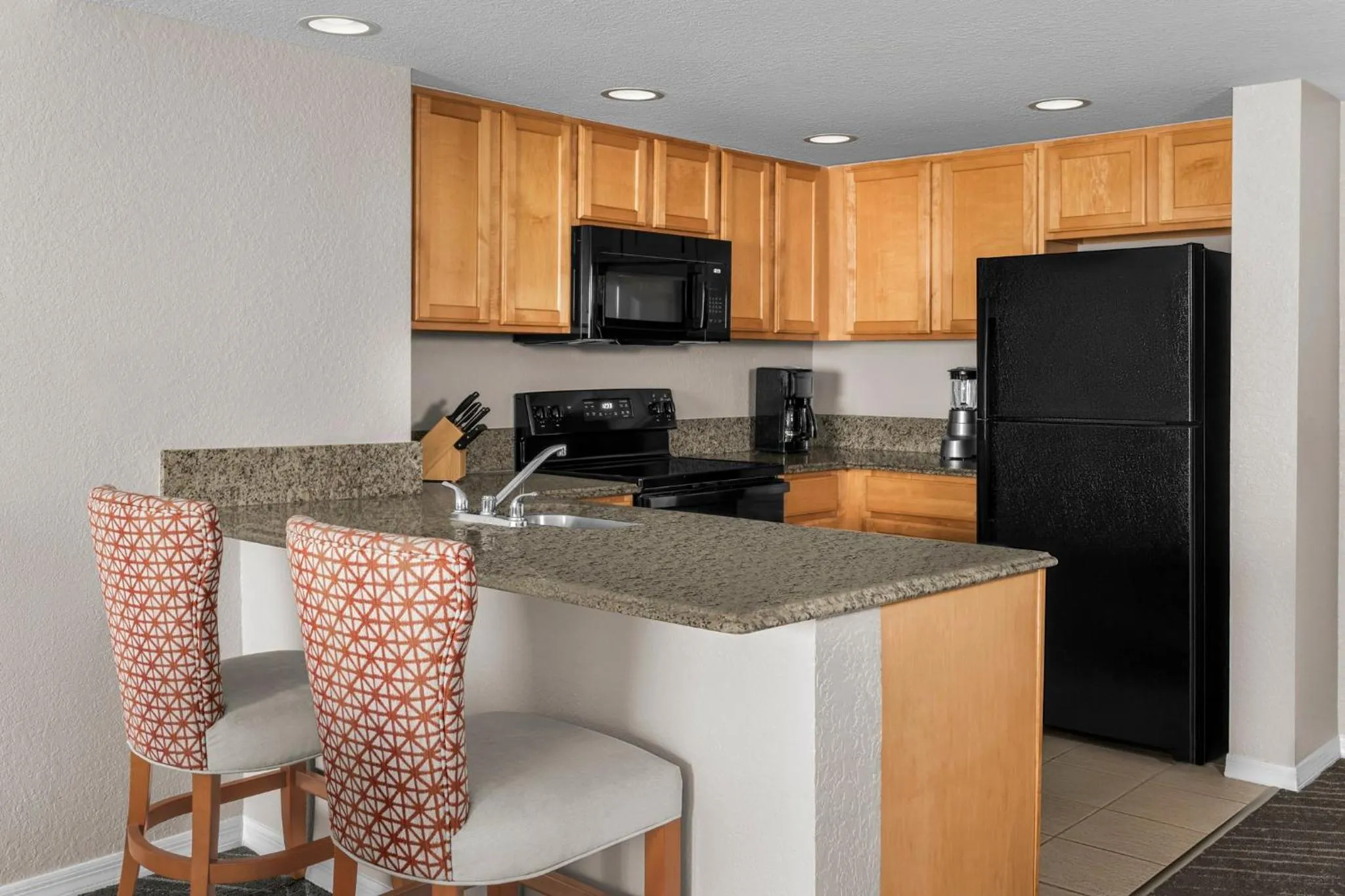 Communal kitchen in Club Wyndham Palm-Aire
