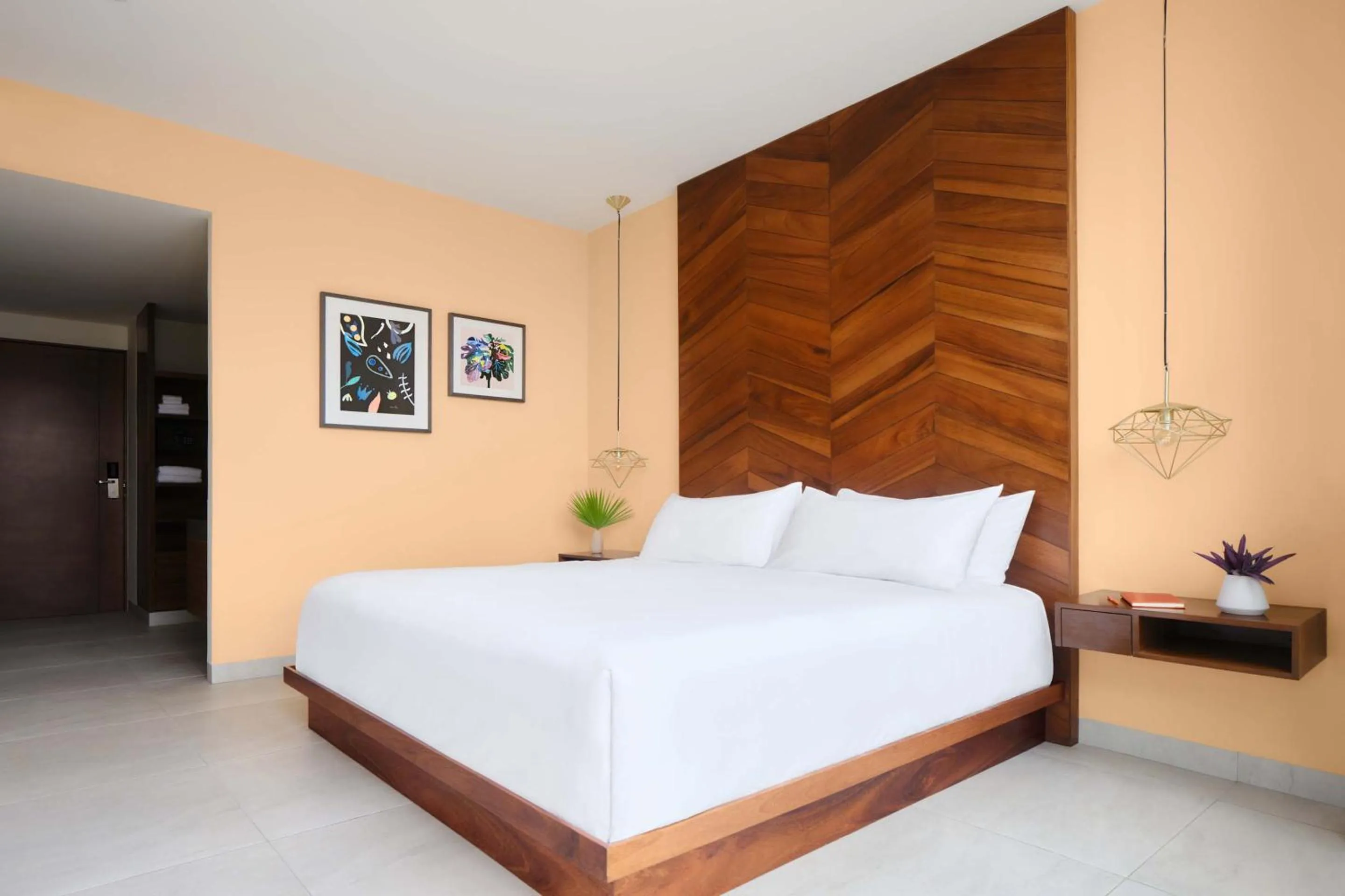 Bed in CALIXTA Hotel