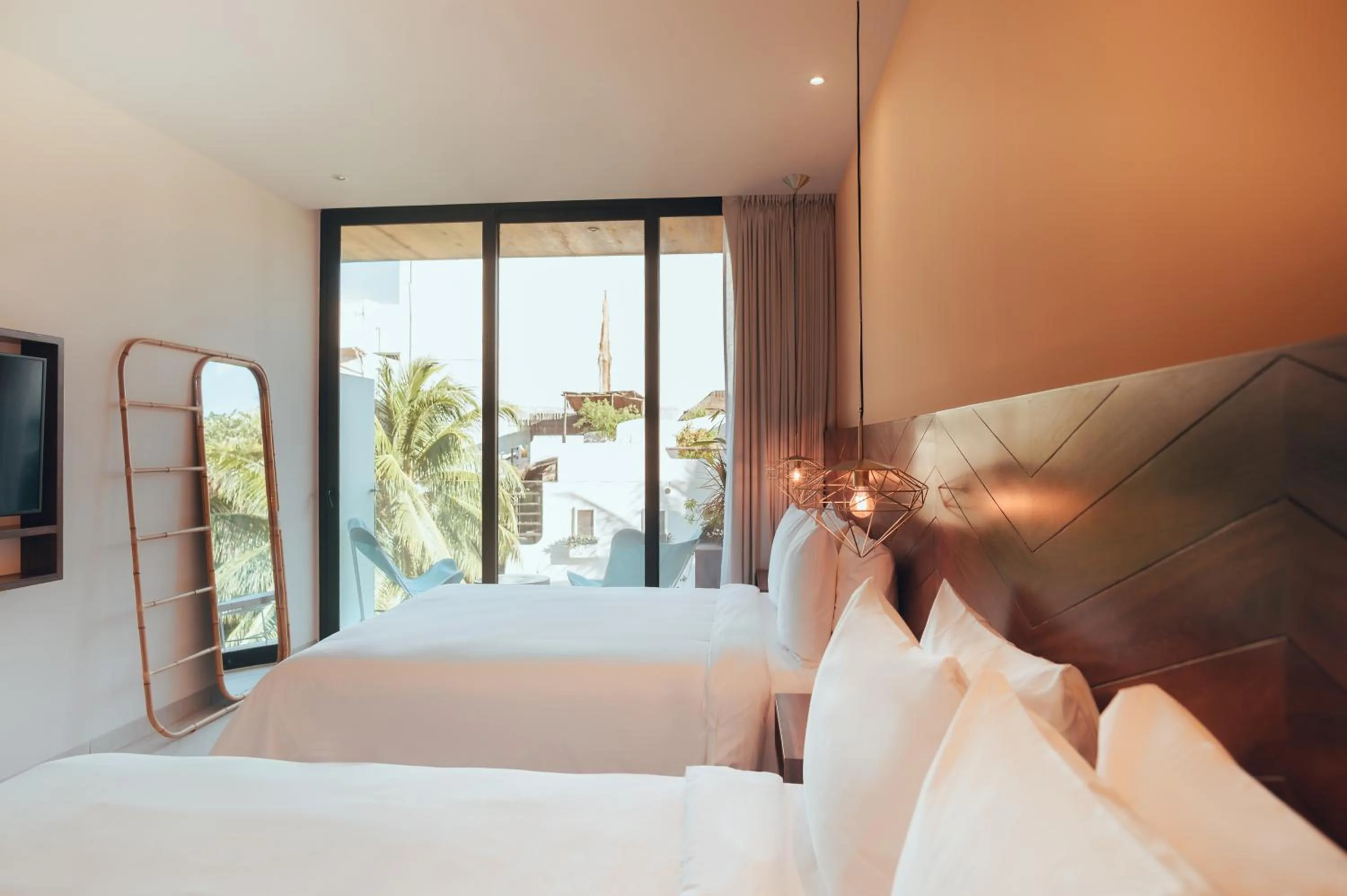 Bed in CALIXTA Hotel