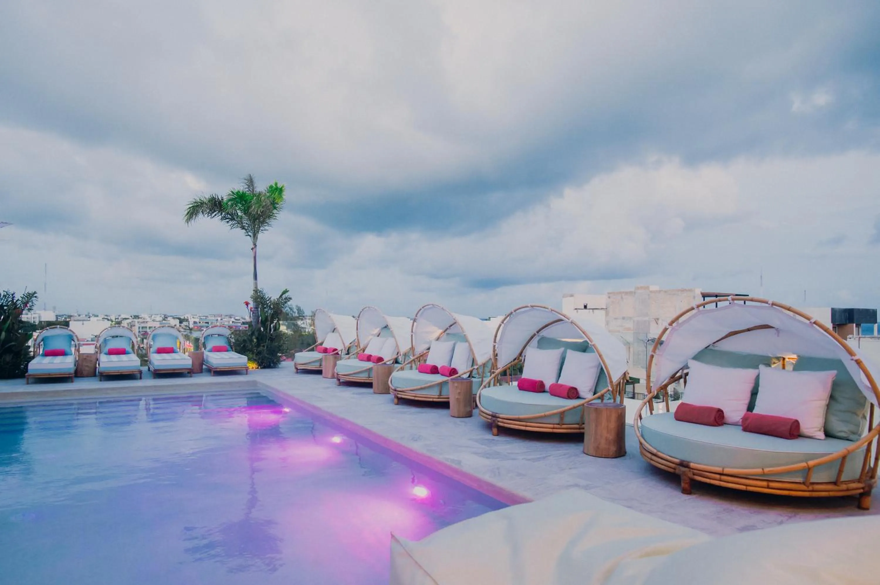 Pool view in CALIXTA Hotel