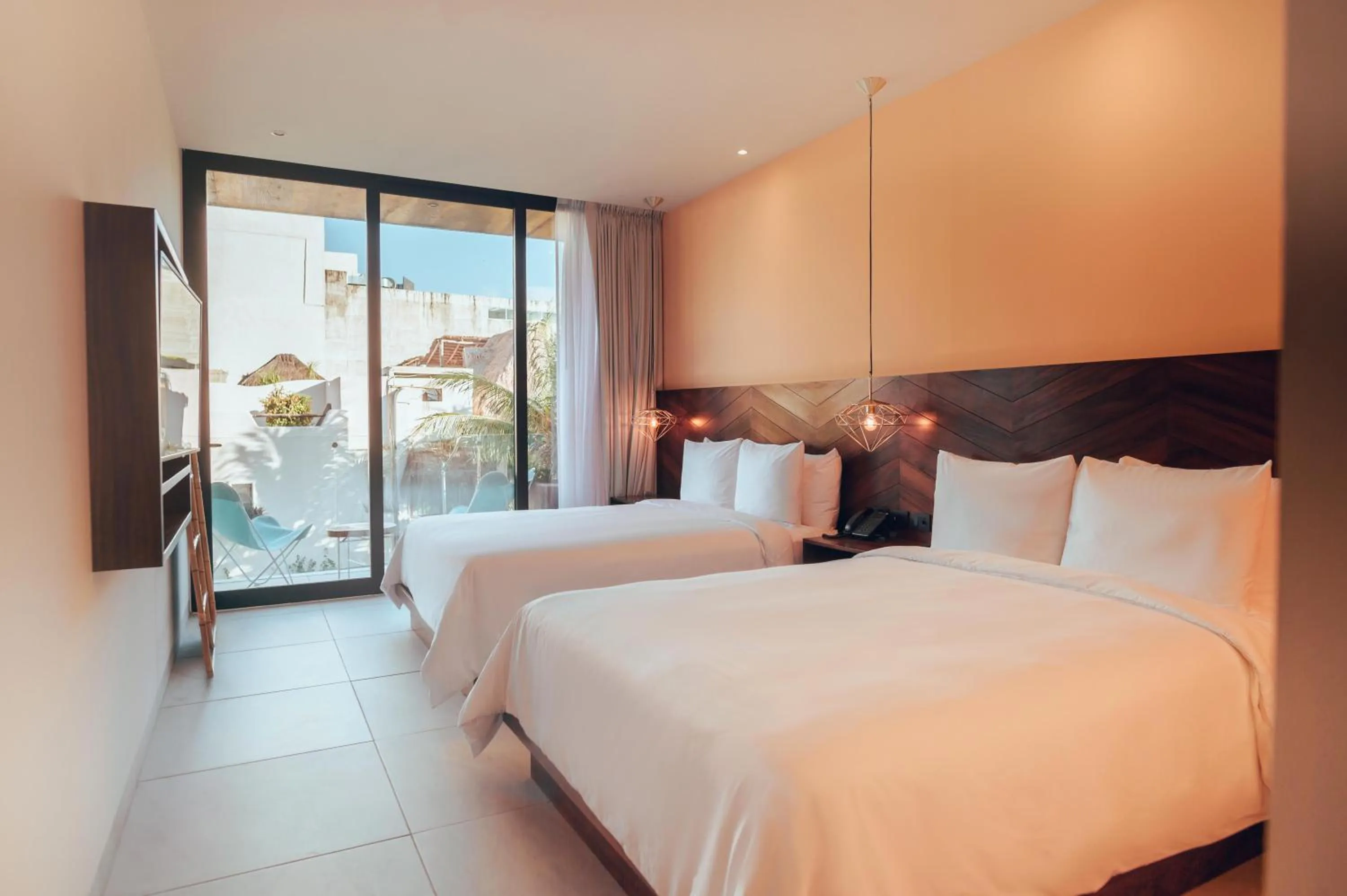 Bed in CALIXTA Hotel