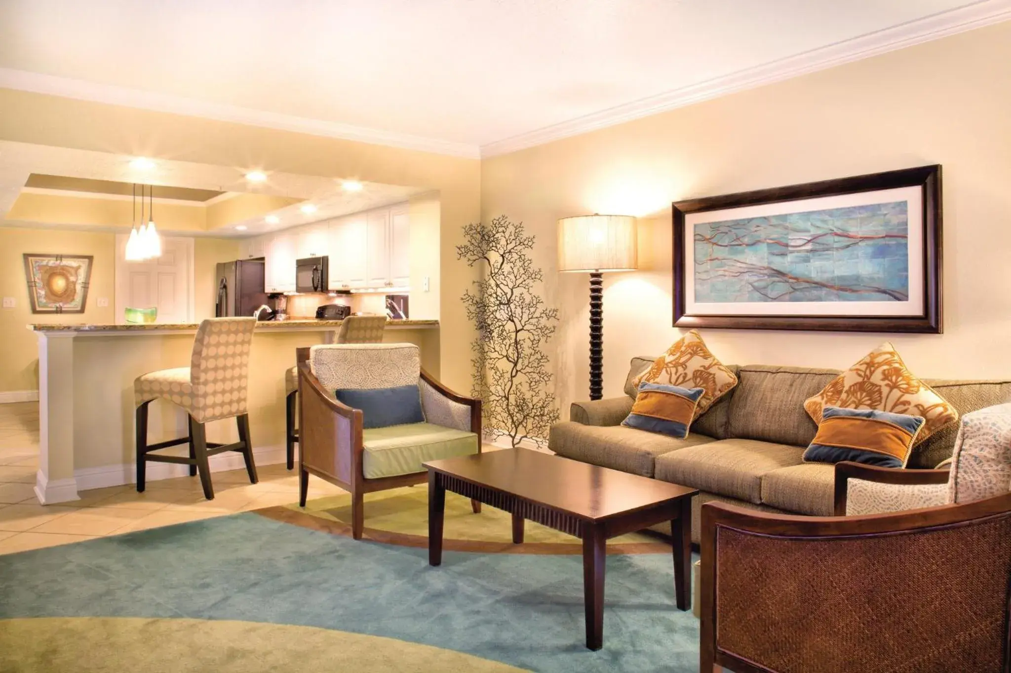 Living room in Club Wyndham Panama City Beach Living room in Club Wyndham Panama City Beach