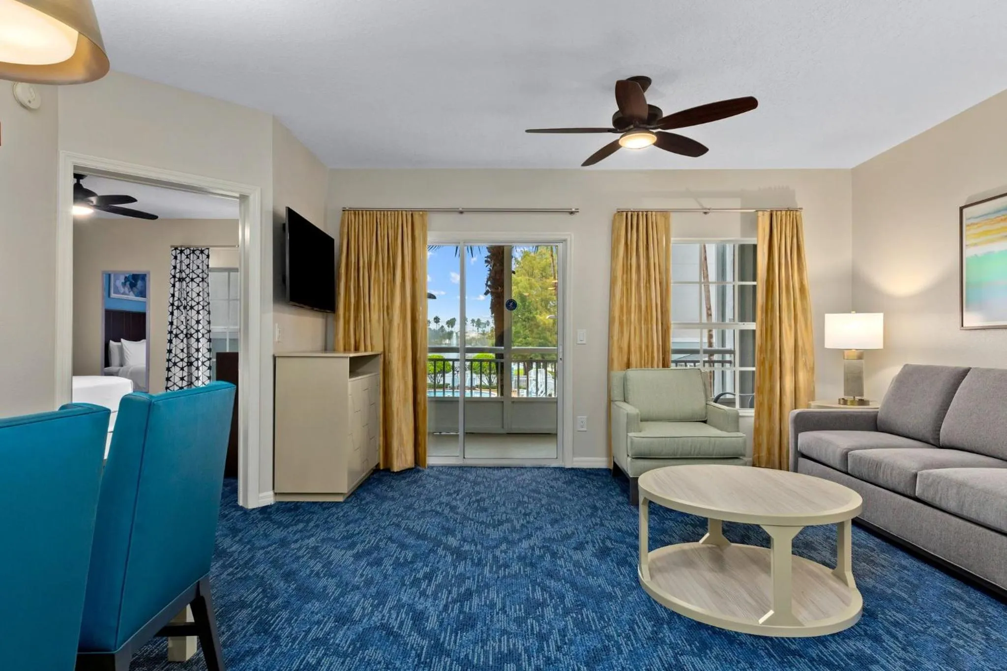 Living room in Club Wyndham Cypress Palms