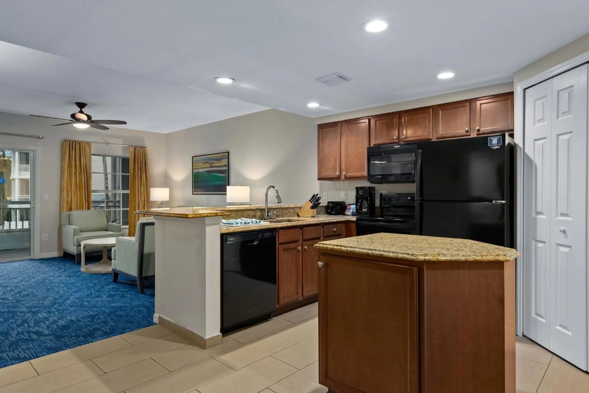 Communal kitchen in Club Wyndham Cypress Palms