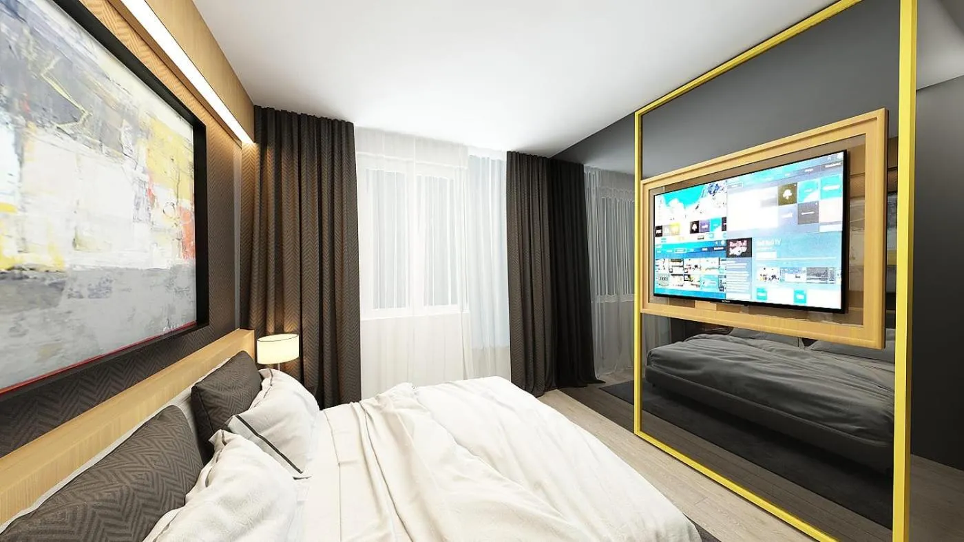 Bed in Maccani Black Luxury Suites