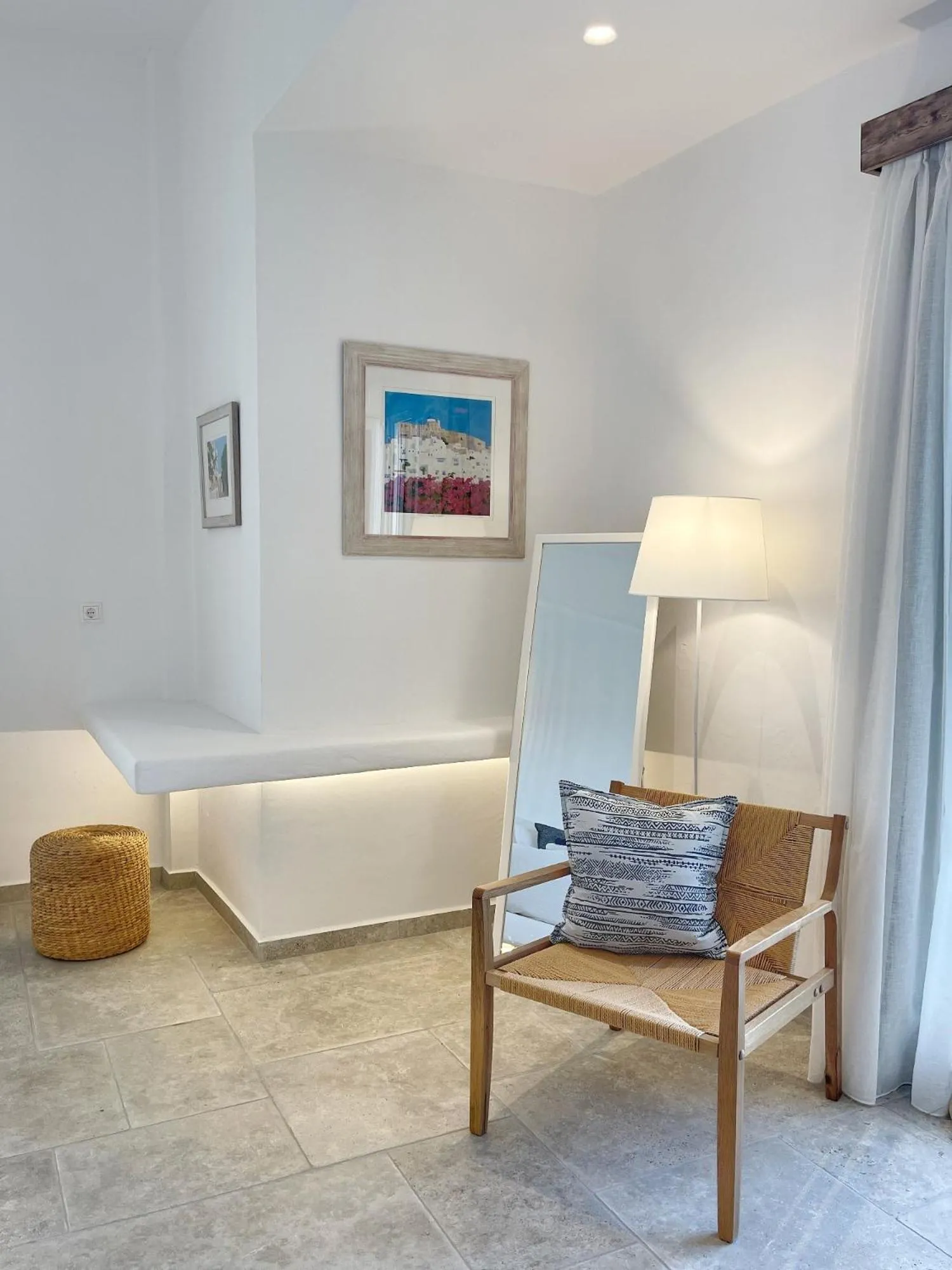 Decorative detail, Bed in Kallichoron Art Boutique Hotel