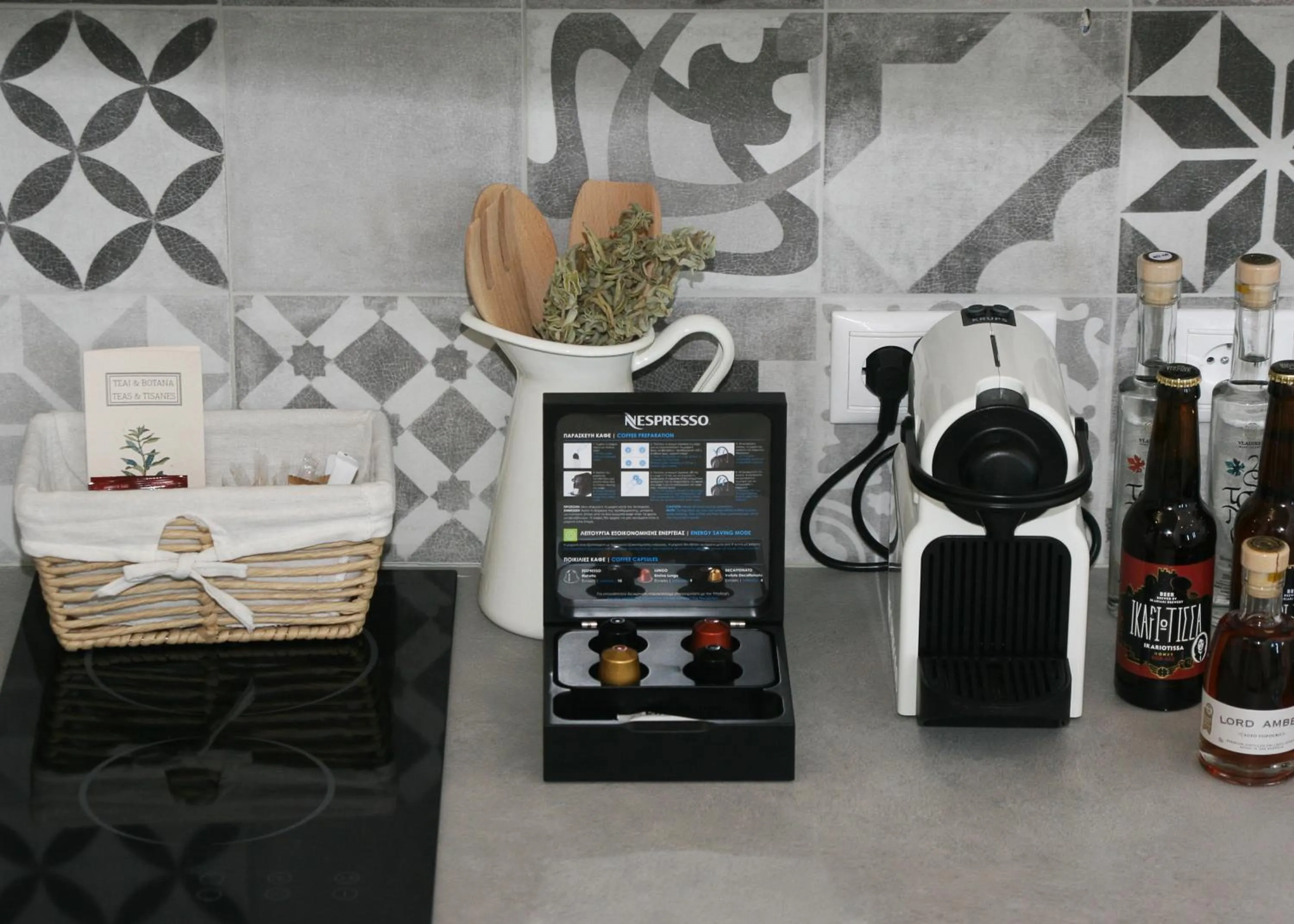 Decorative detail in Kallichoron Art Boutique Hotel