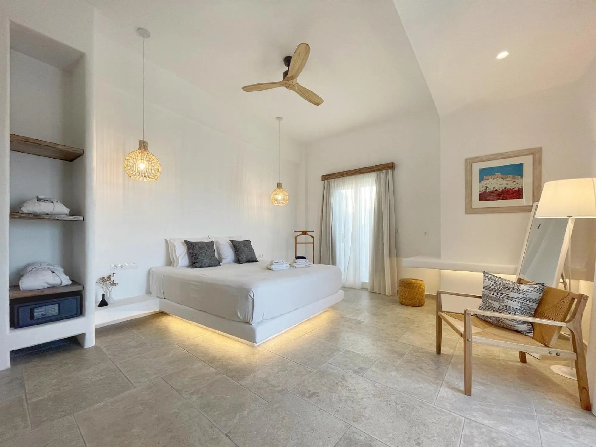 Bed in Kallichoron Art Boutique Hotel