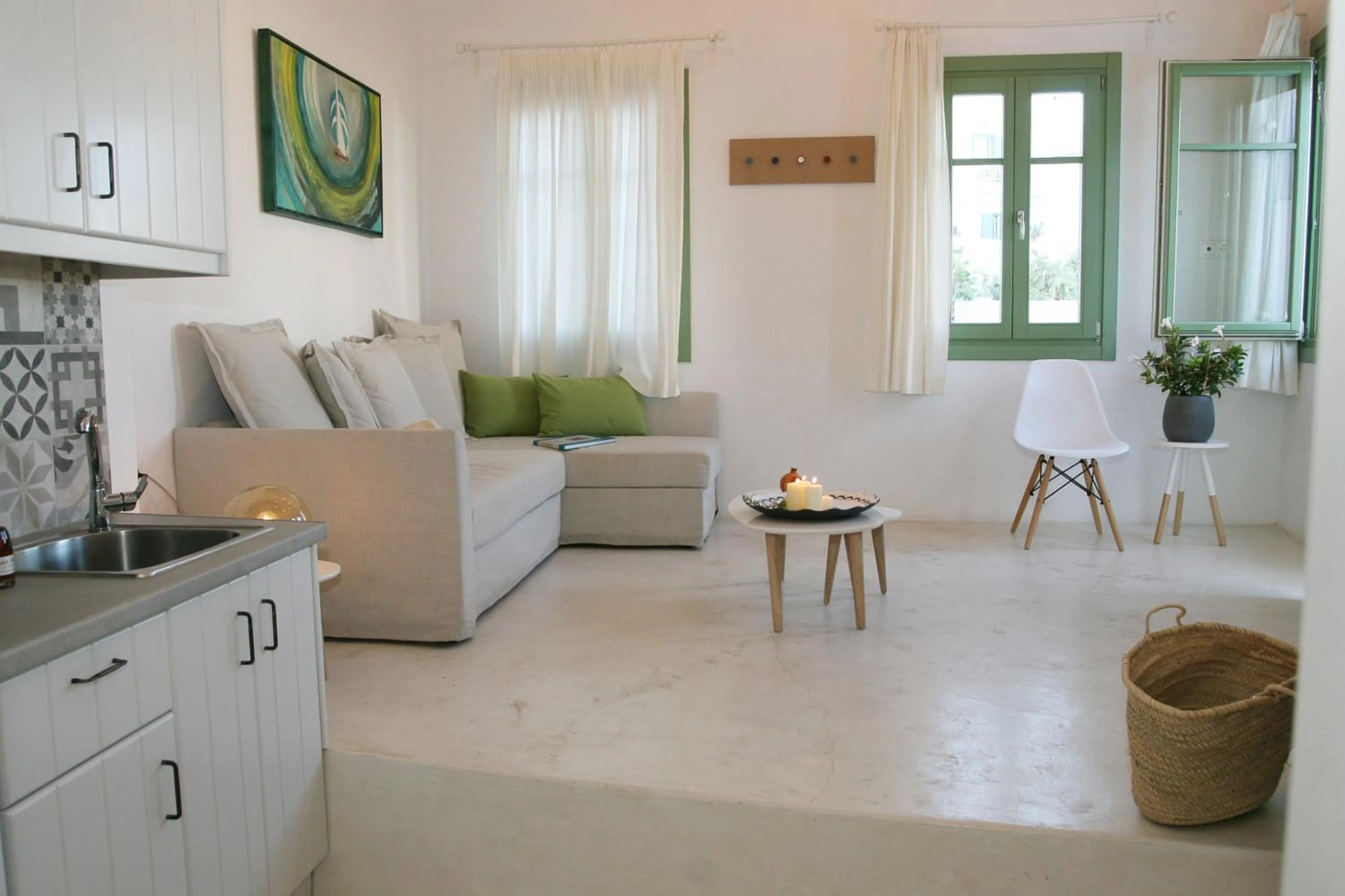 Living room in Kallichoron Art Boutique Hotel