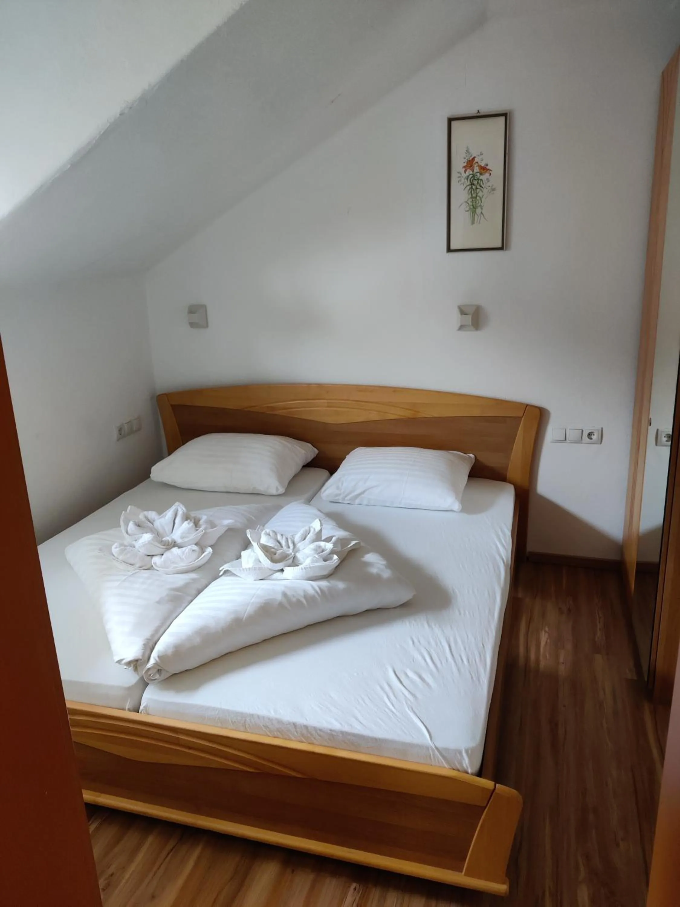 Bed in Pension Reiterhaus