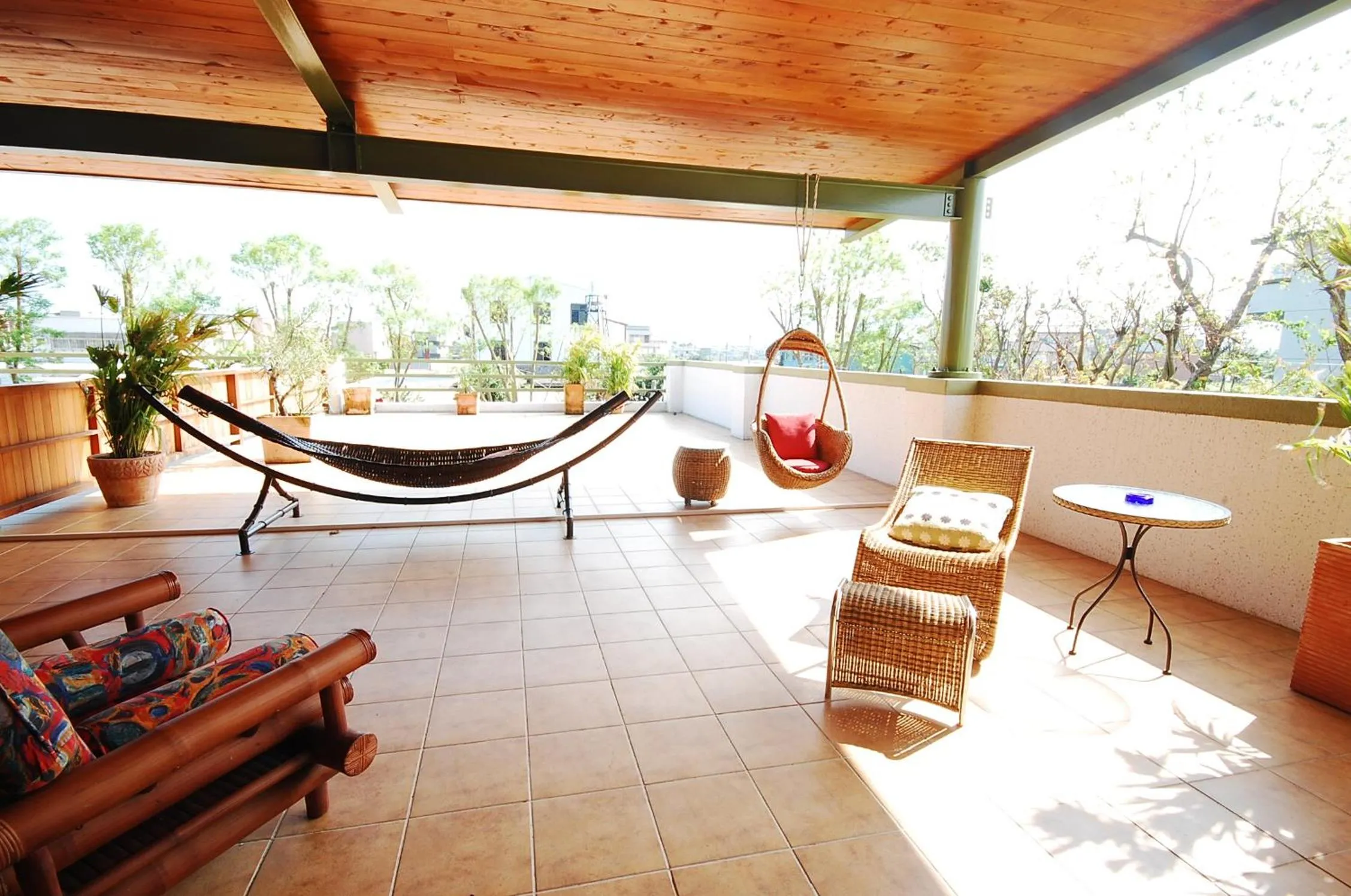 Balcony/Terrace in March 3 B&B Yilan