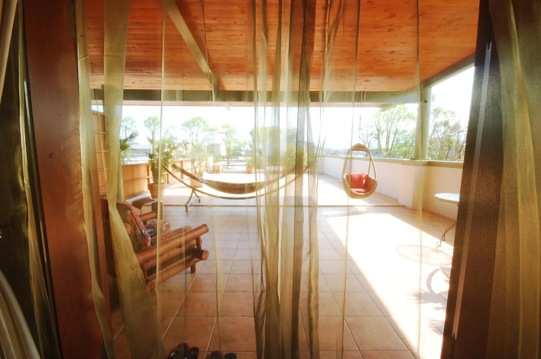 Balcony/Terrace in March 3 B&B Yilan