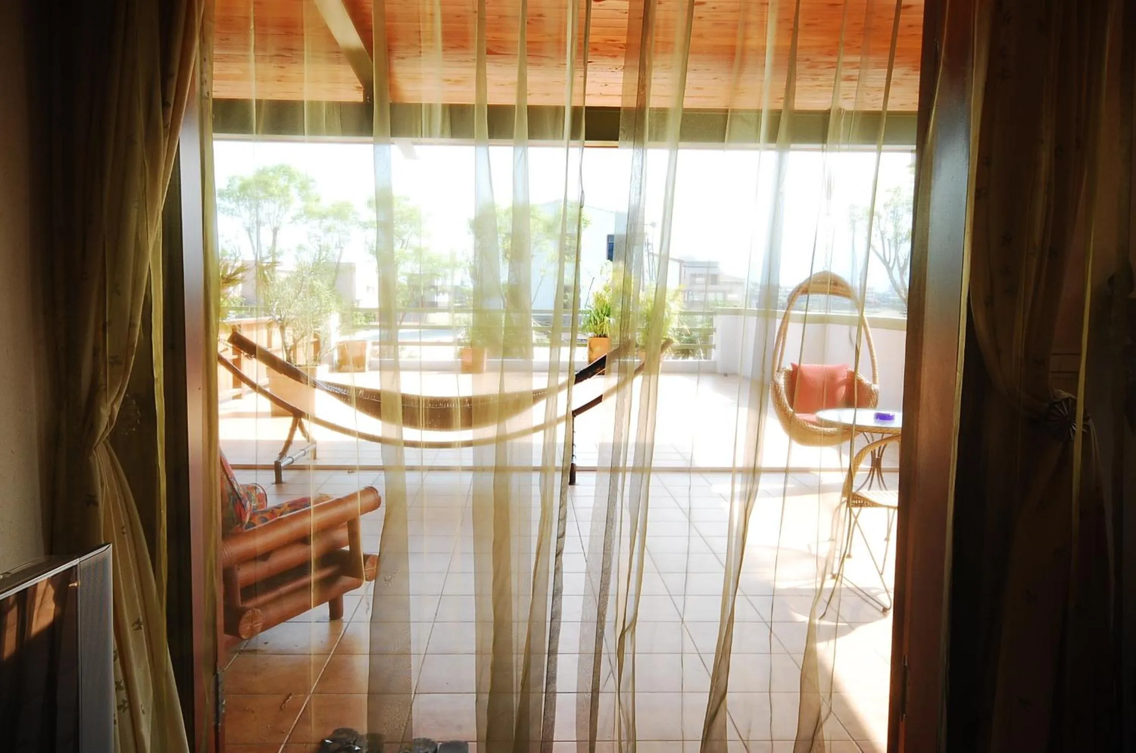 Balcony/Terrace in March 3 B&B Yilan