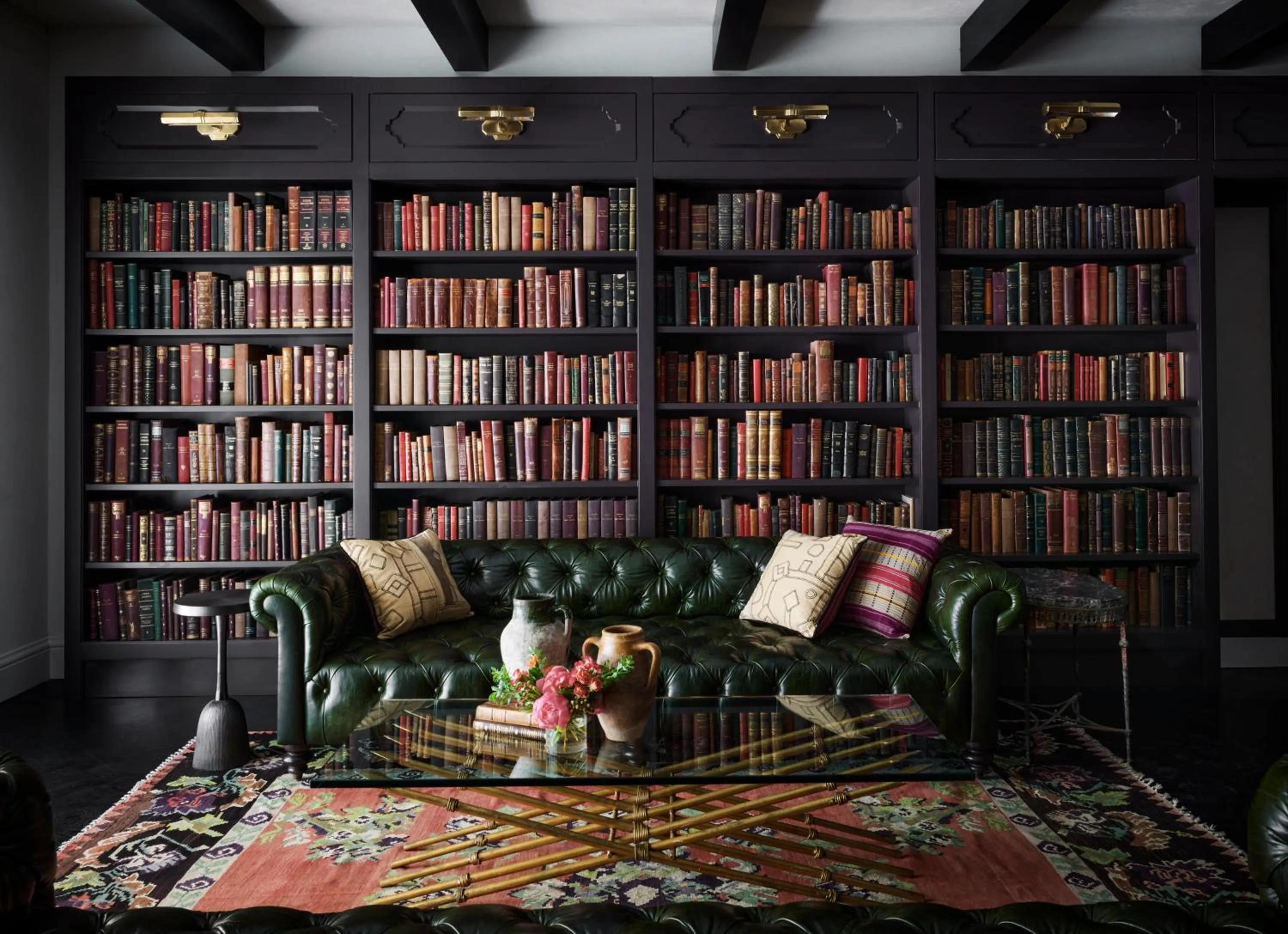 Library in Commodore Perry Estate, Auberge Collection