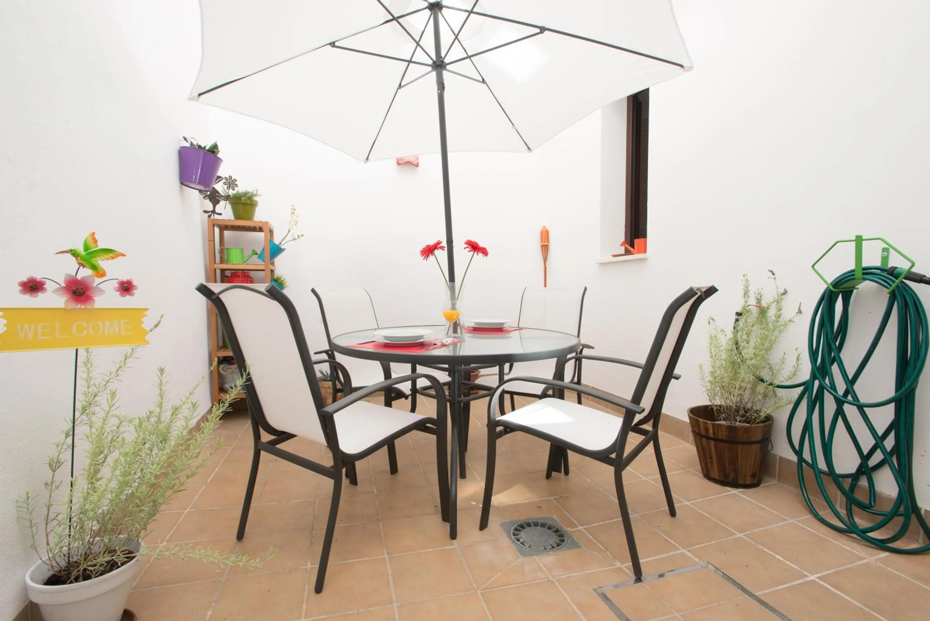 Balcony/Terrace in The Zentral Suites & Apartments