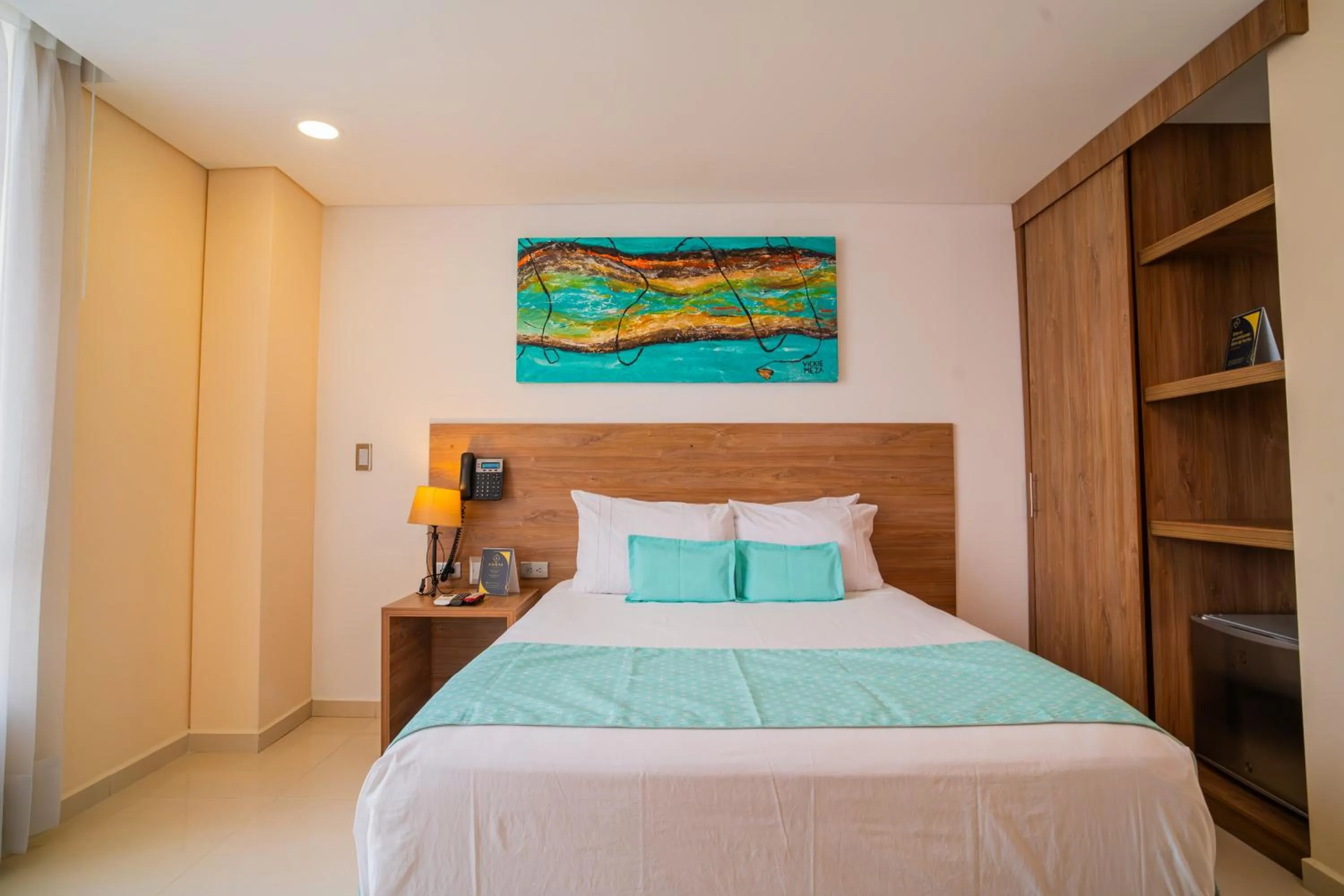 Photo of the whole room, Bed in Ambar Hotel Boutique Cali