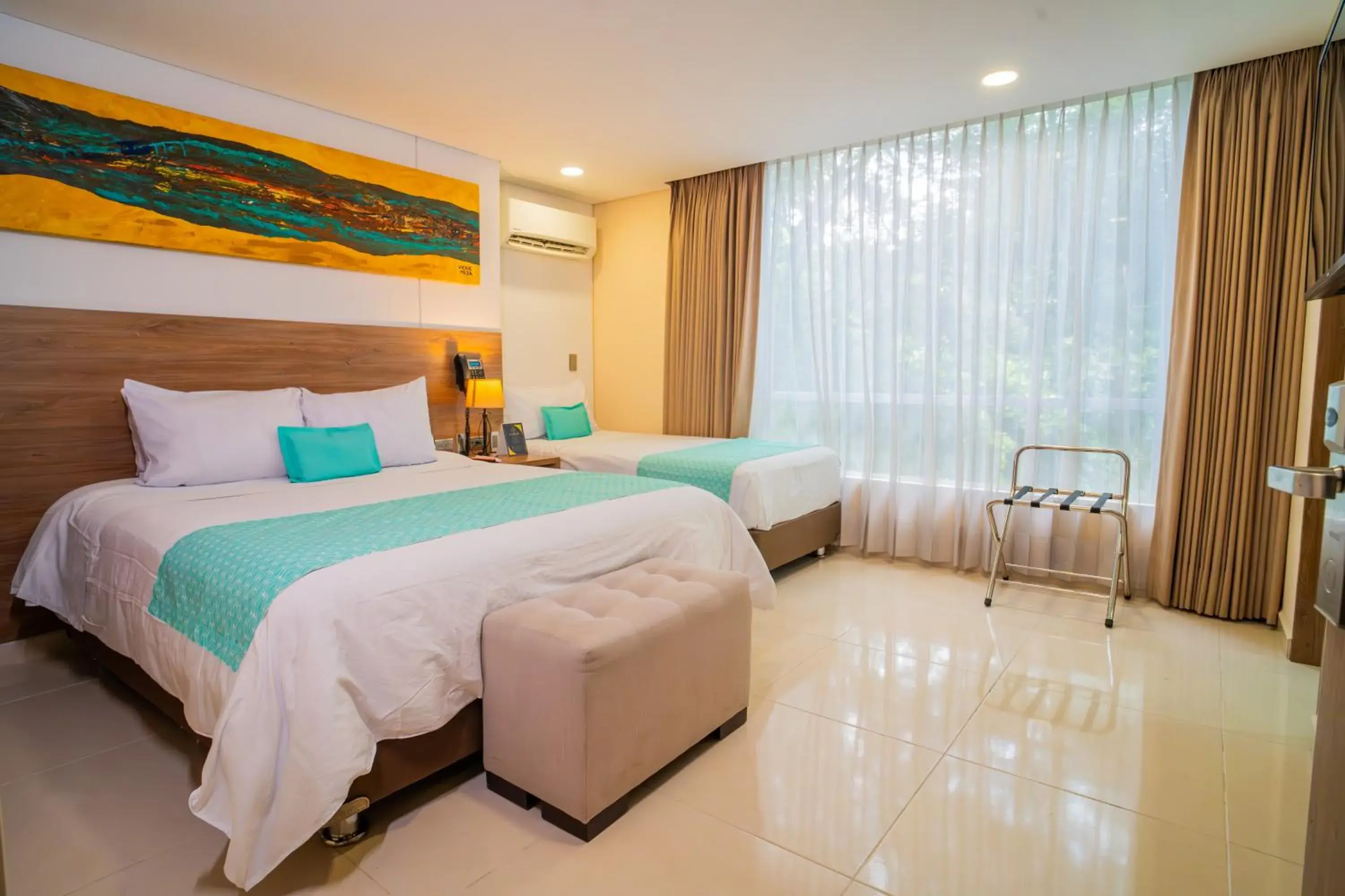 Twin Room in Ambar Hotel Boutique Cali Twin Room in Ambar Hotel Boutique Cali