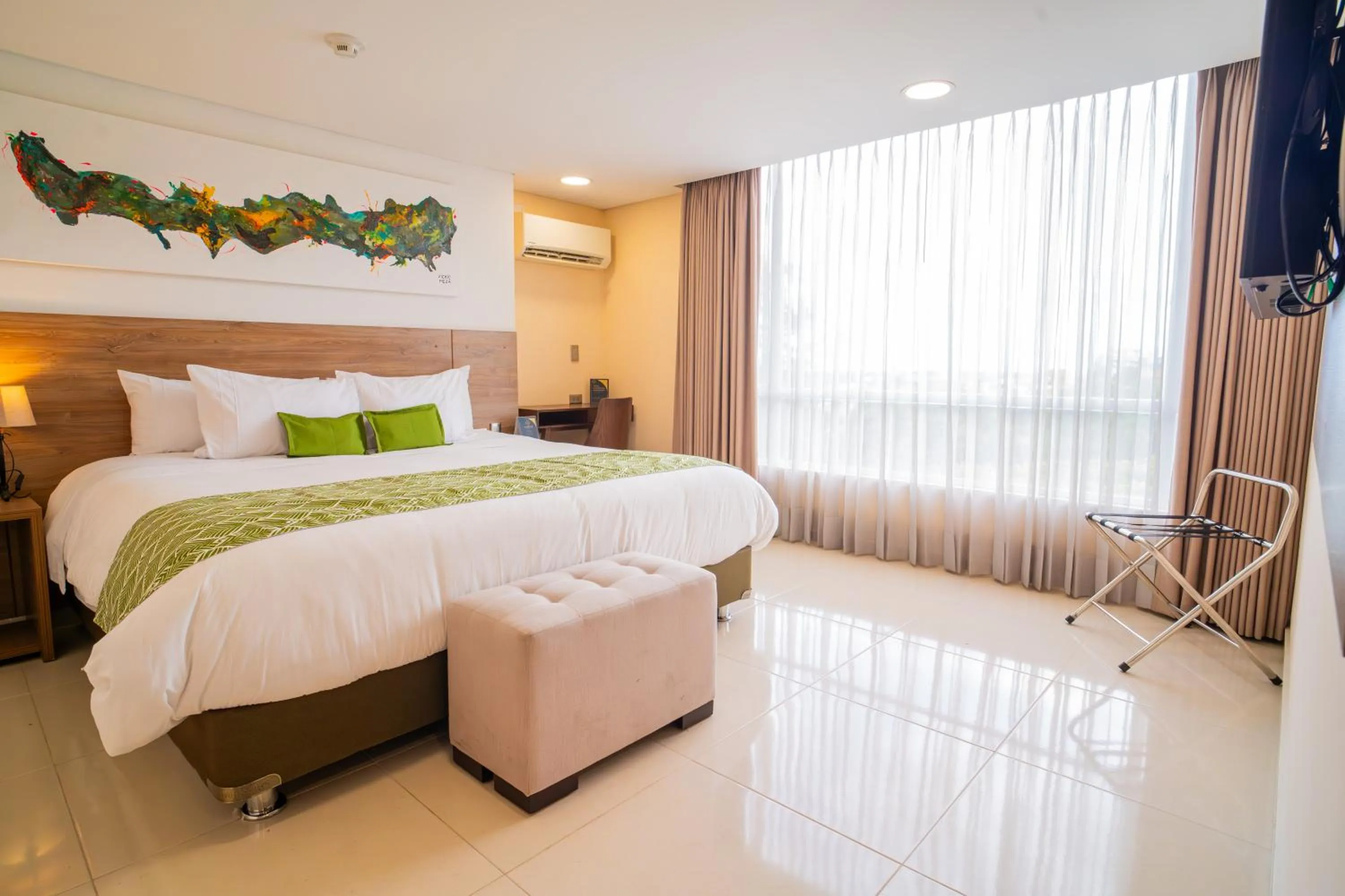 Bed in Ambar Hotel Boutique Cali