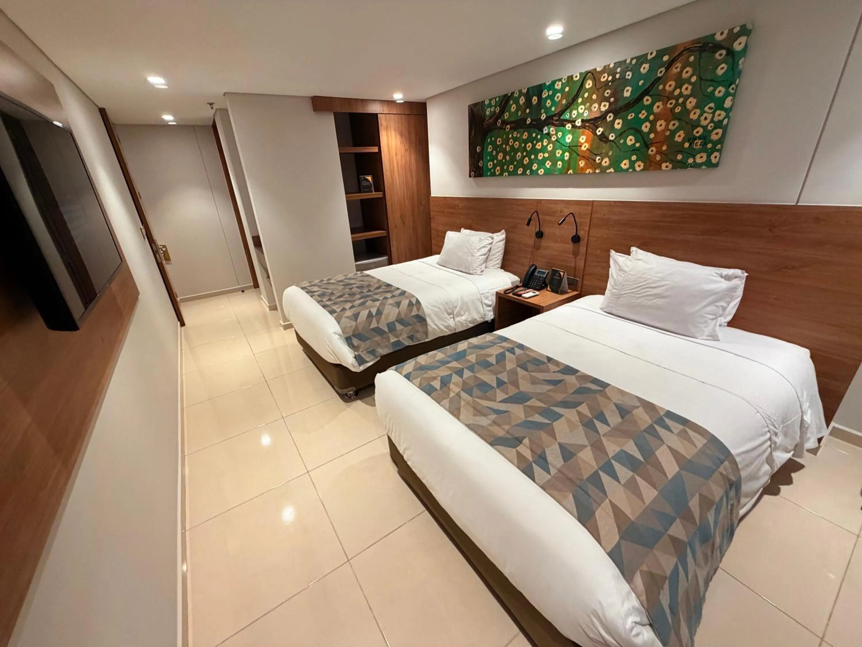 Decorative detail, Bed in Ambar Hotel Boutique Cali