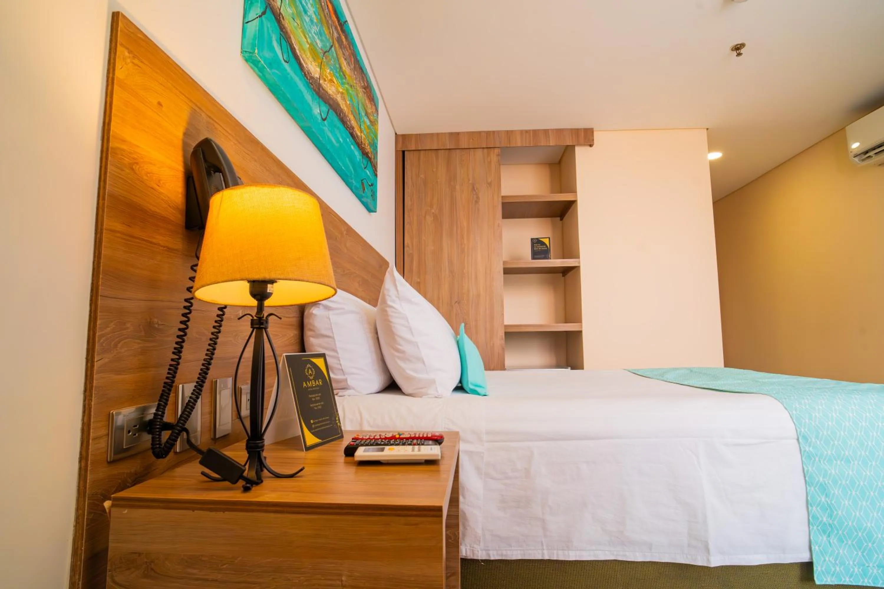 Bed in Ambar Hotel Boutique Cali