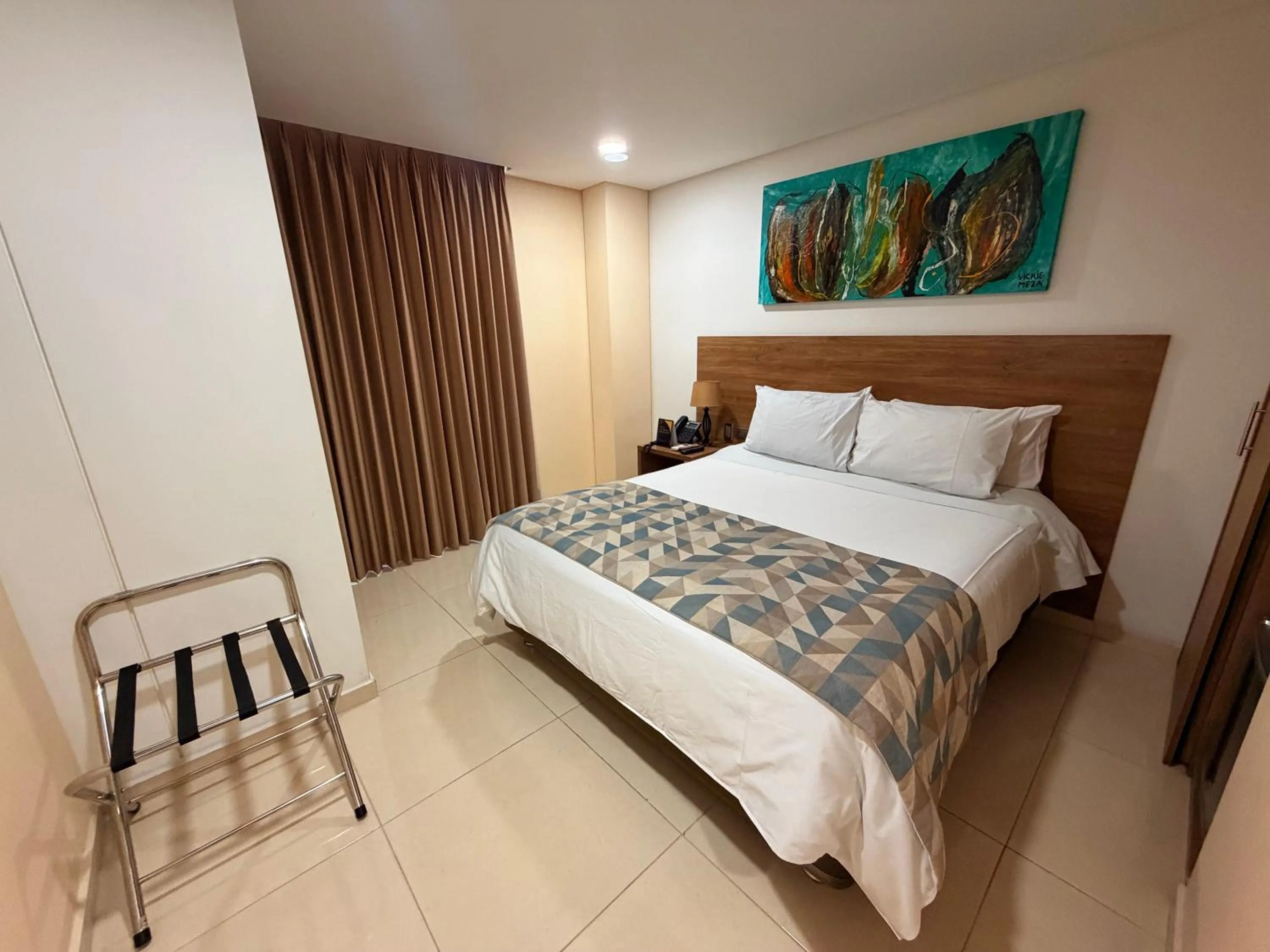 Bed in Ambar Hotel Boutique Cali