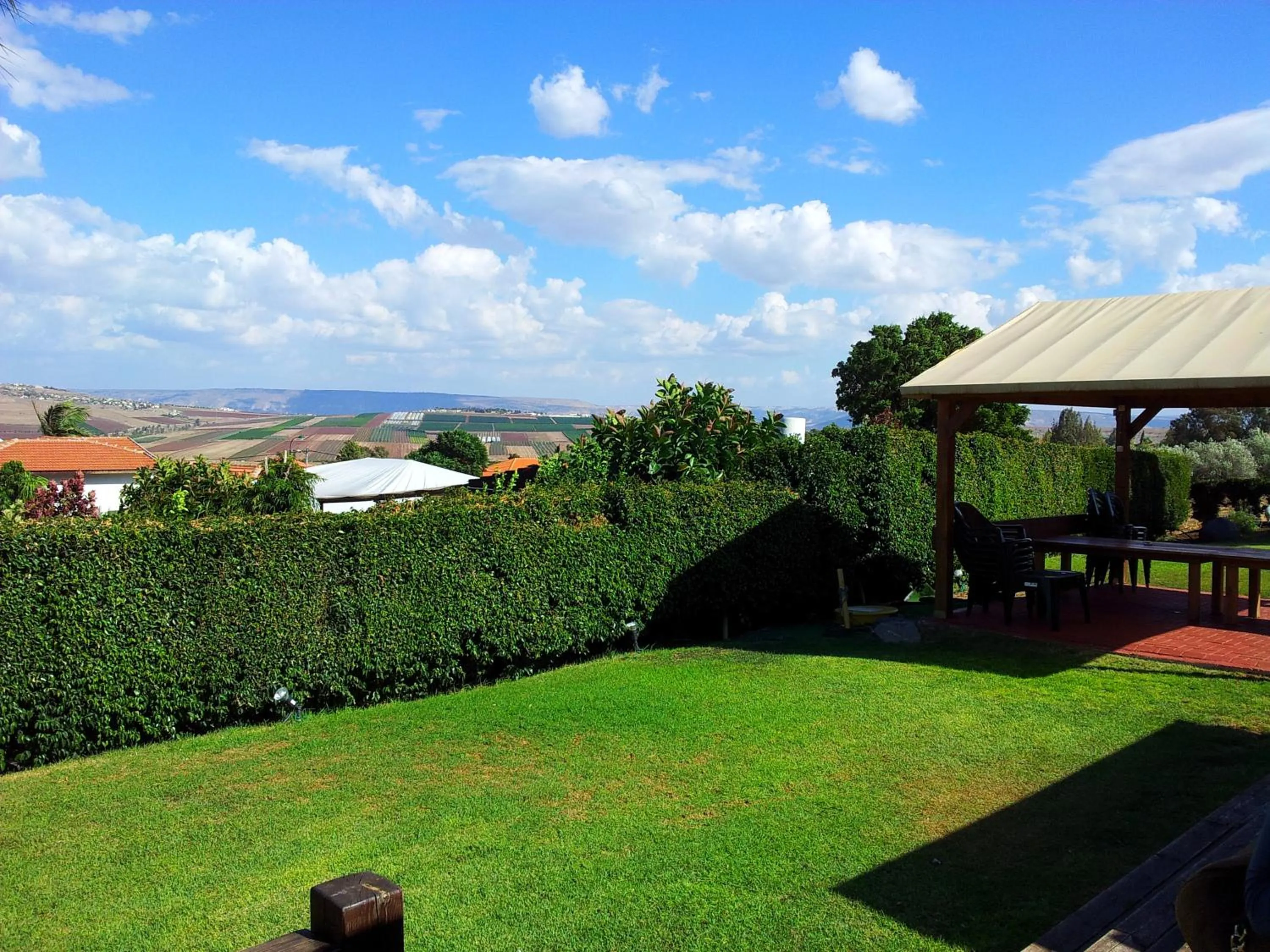 Garden view in Avigail Guest House