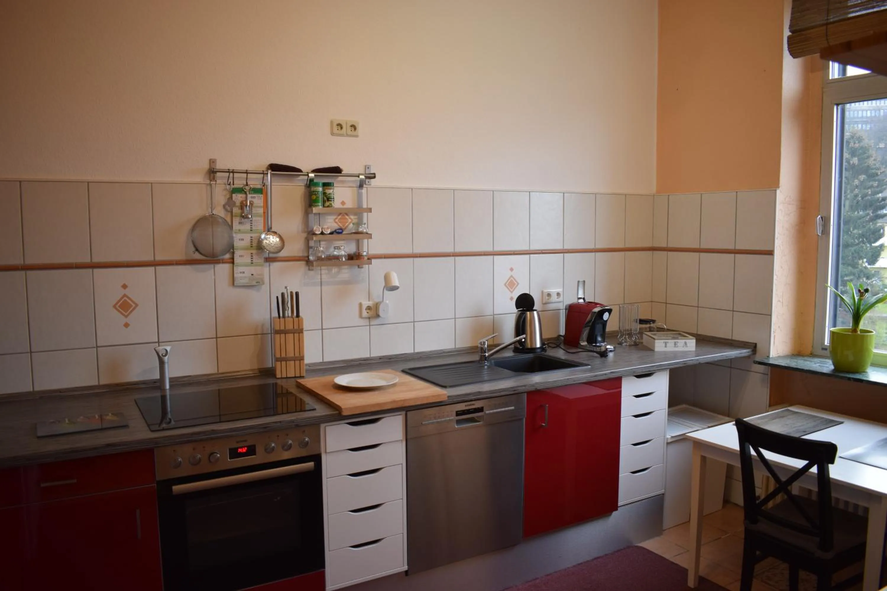 Kitchen or kitchenette in Messewohnung Augusta