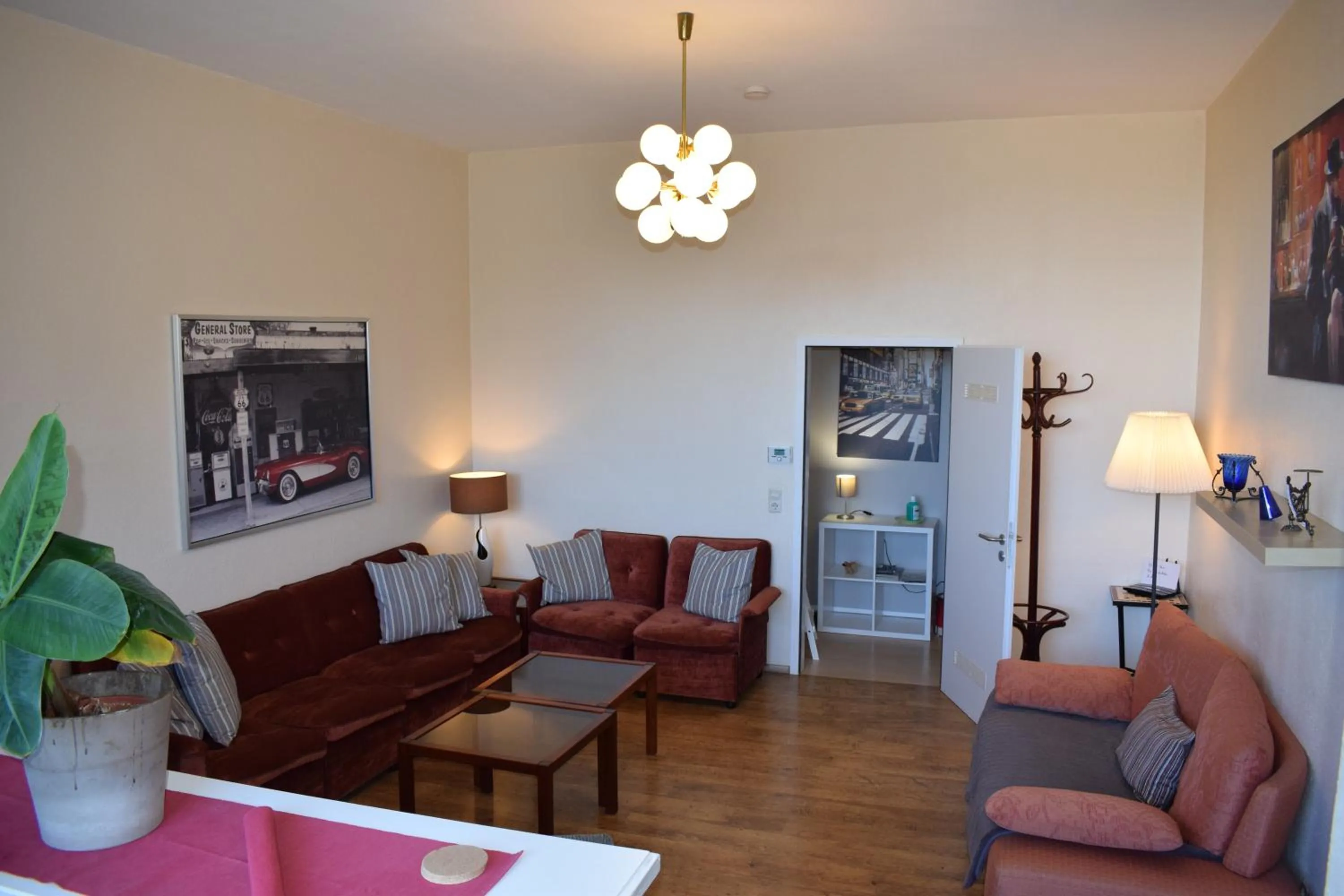 Living room in Messewohnung Augusta