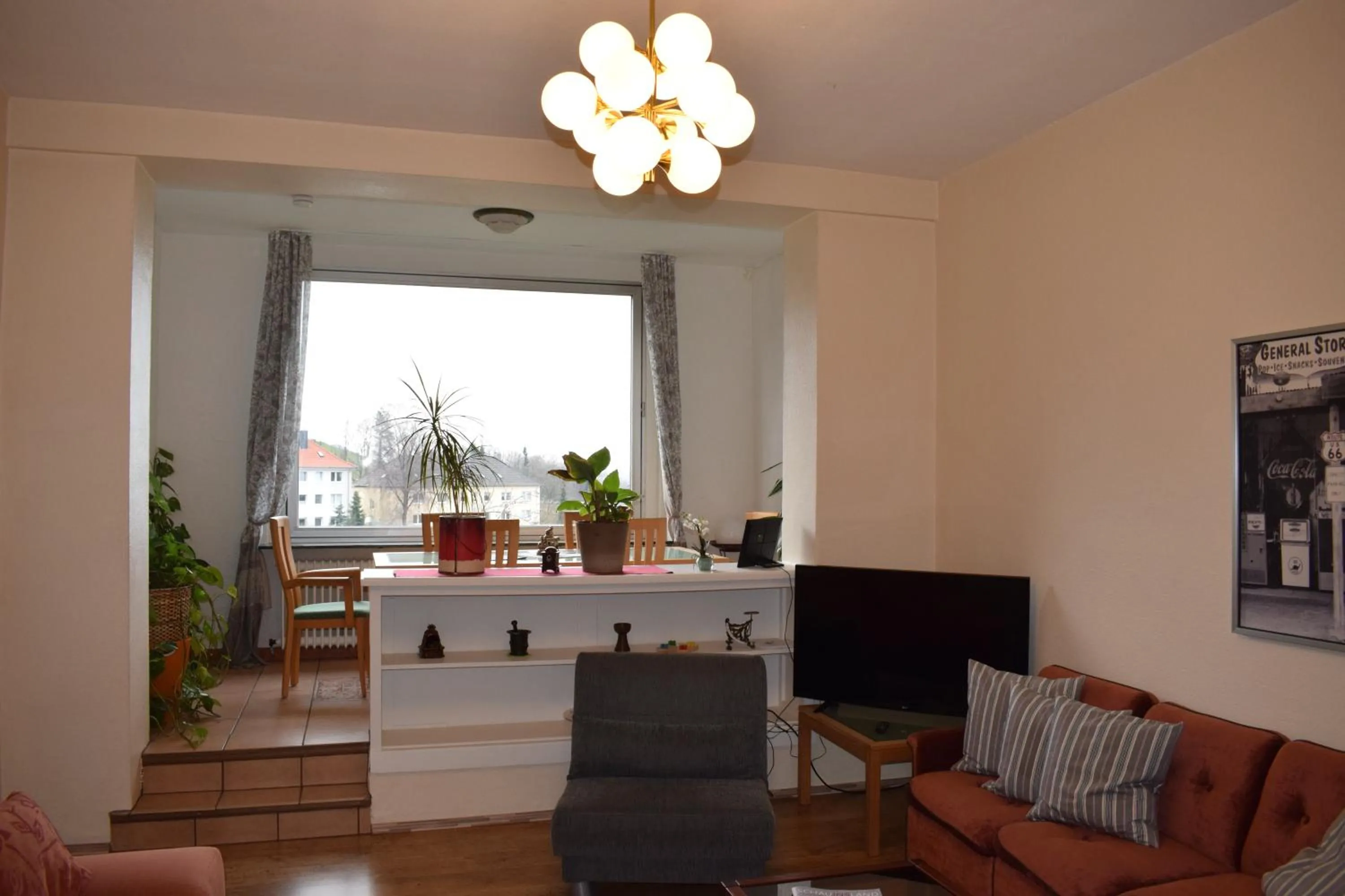 Living room in Messewohnung Augusta